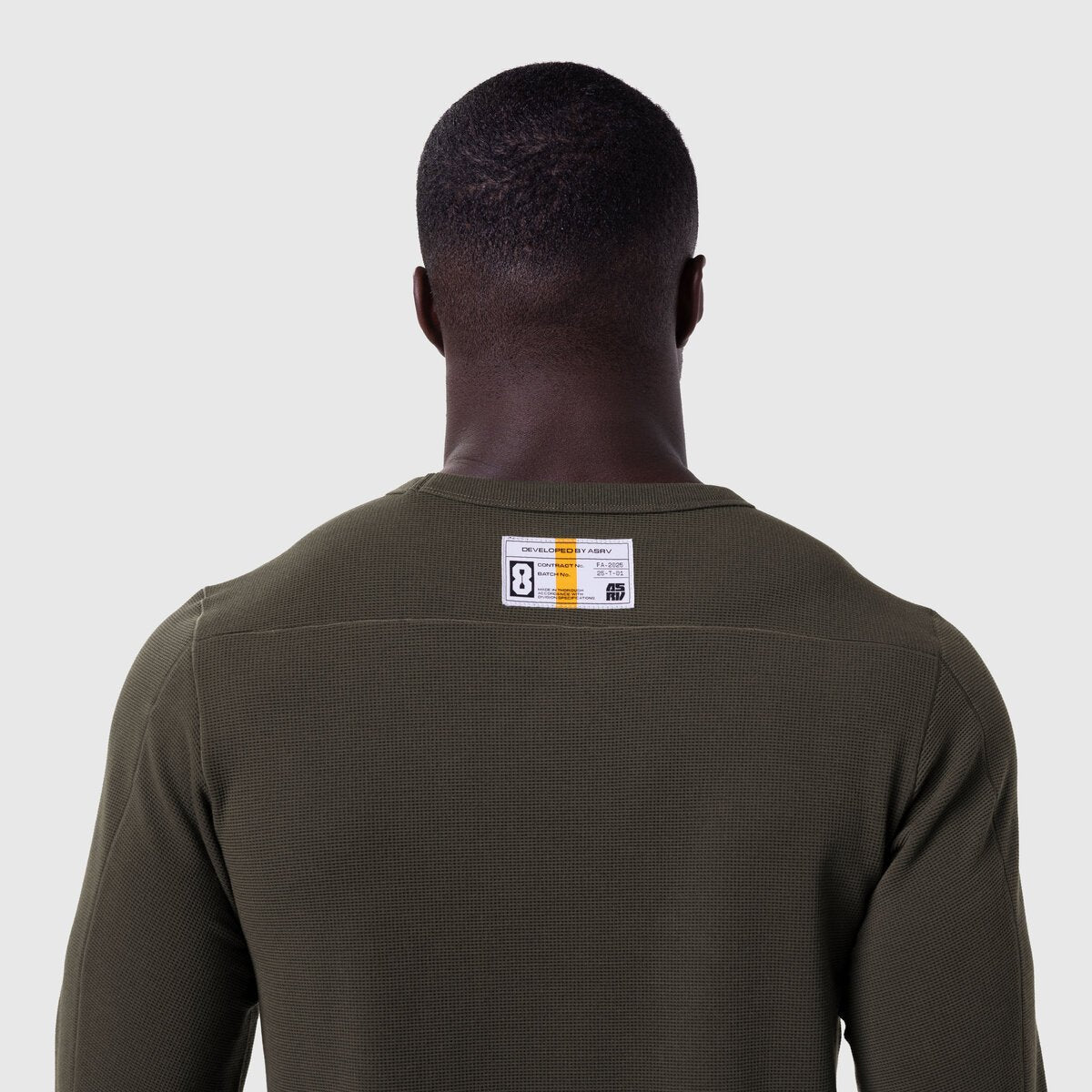 1112. Waffle Knit Longsleeve Olive | ASRV for sale