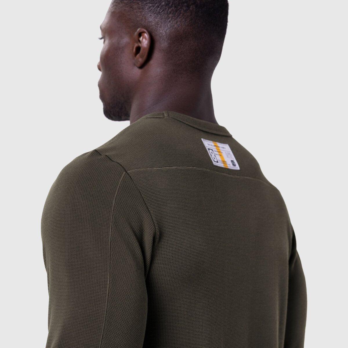 1112. Waffle Knit Longsleeve Olive | ASRV for sale