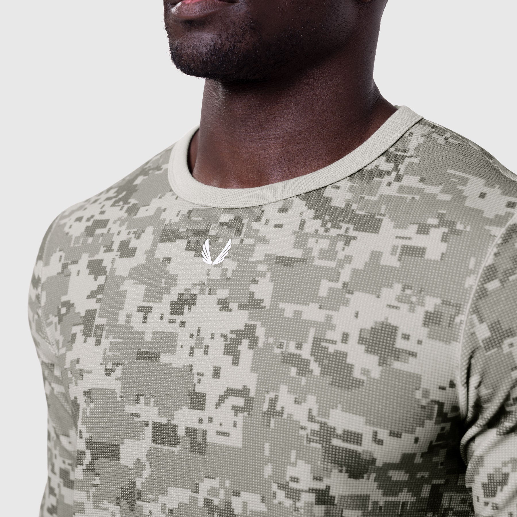 1112. Waffle Knit Longsleeve Digital Camo | ASRV discount