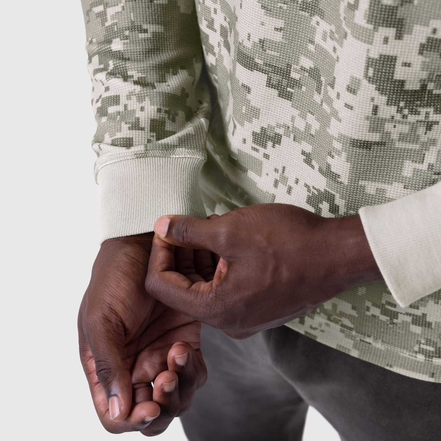 1112. Waffle Knit Longsleeve Digital Camo | ASRV discount