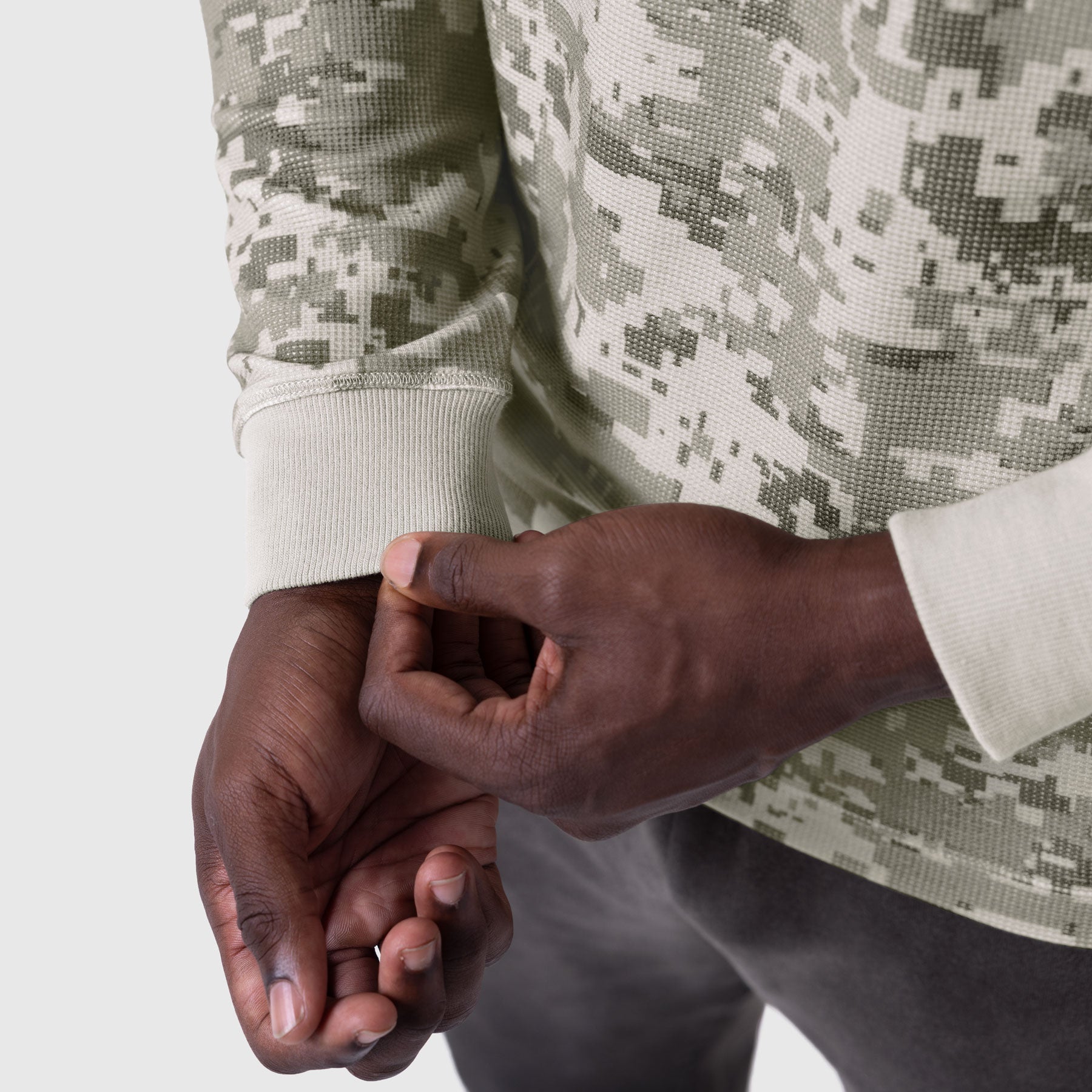 1112. Waffle Knit Longsleeve Digital Camo | ASRV discount