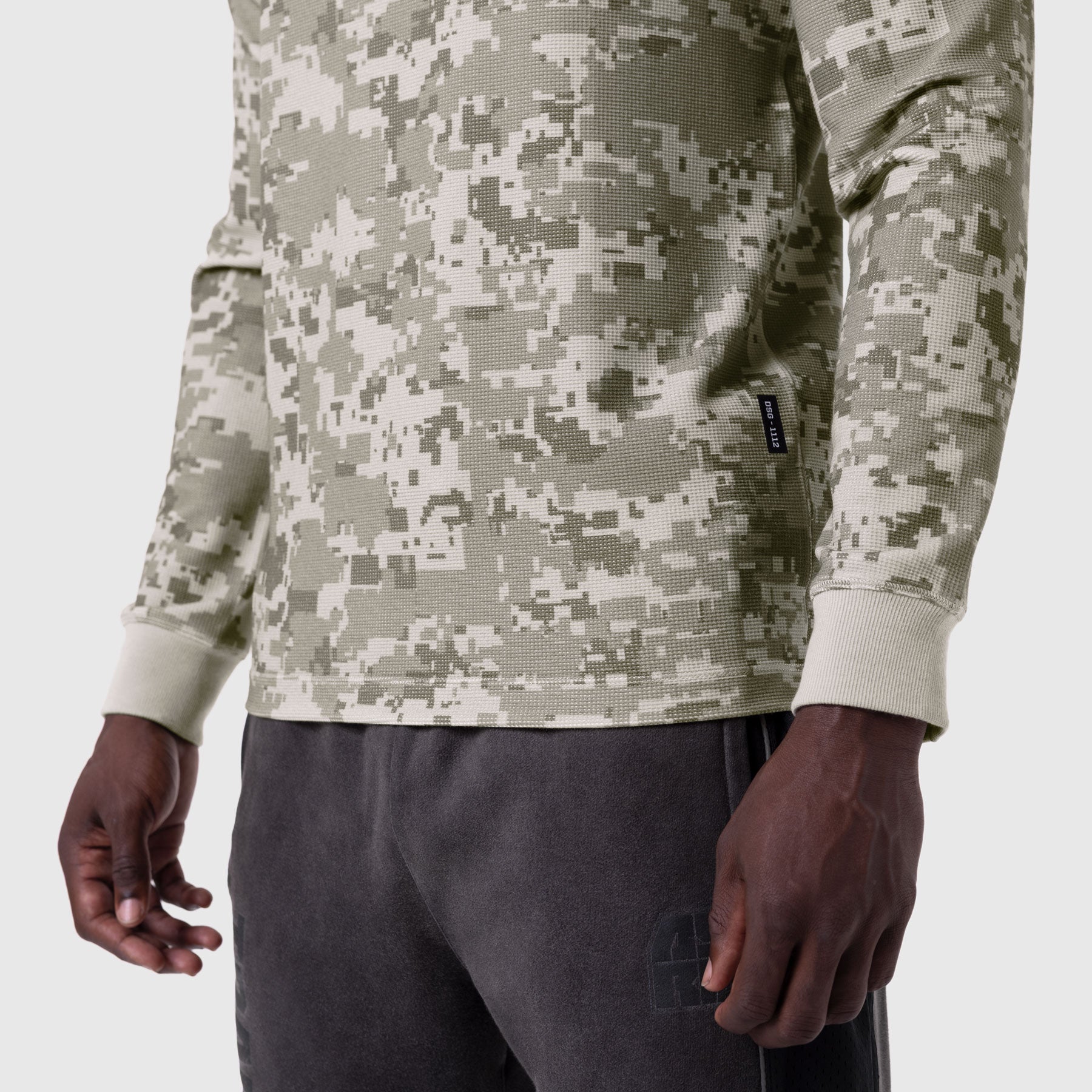 1112. Waffle Knit Longsleeve Digital Camo | ASRV discount