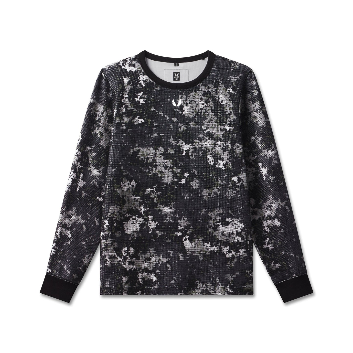1112. Waffle Knit Longsleeve Pixel Camo | ASRV Online