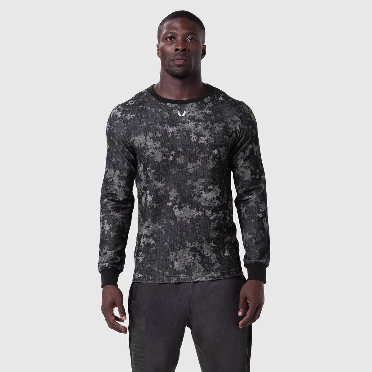1112. Waffle Knit Longsleeve Pixel Camo | ASRV Online