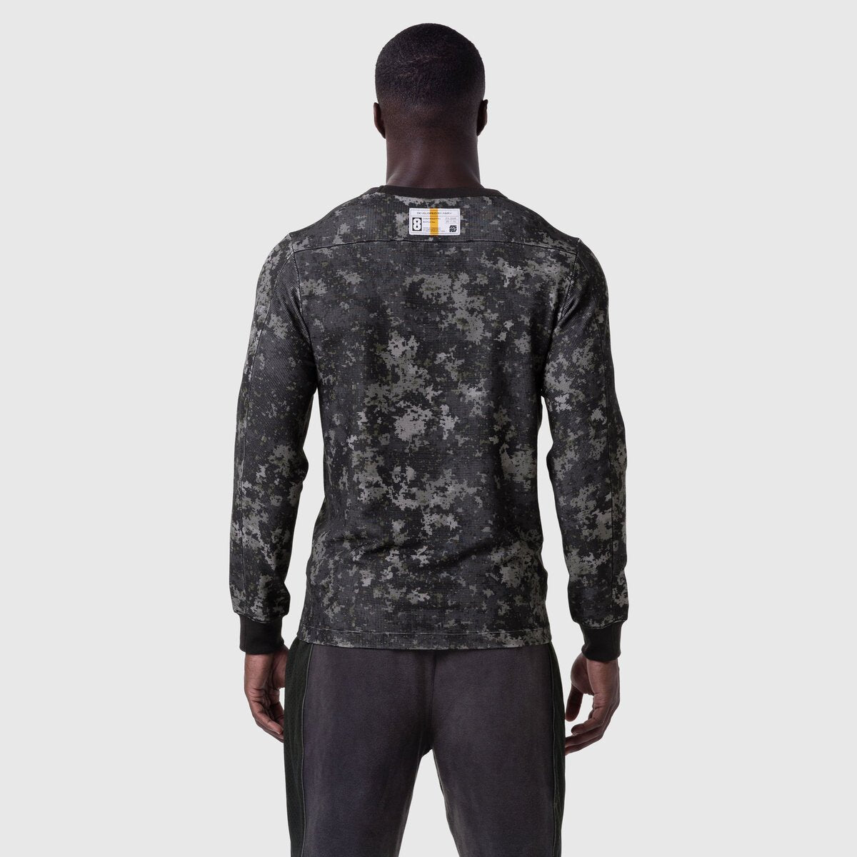 1112. Waffle Knit Longsleeve Pixel Camo | ASRV Online