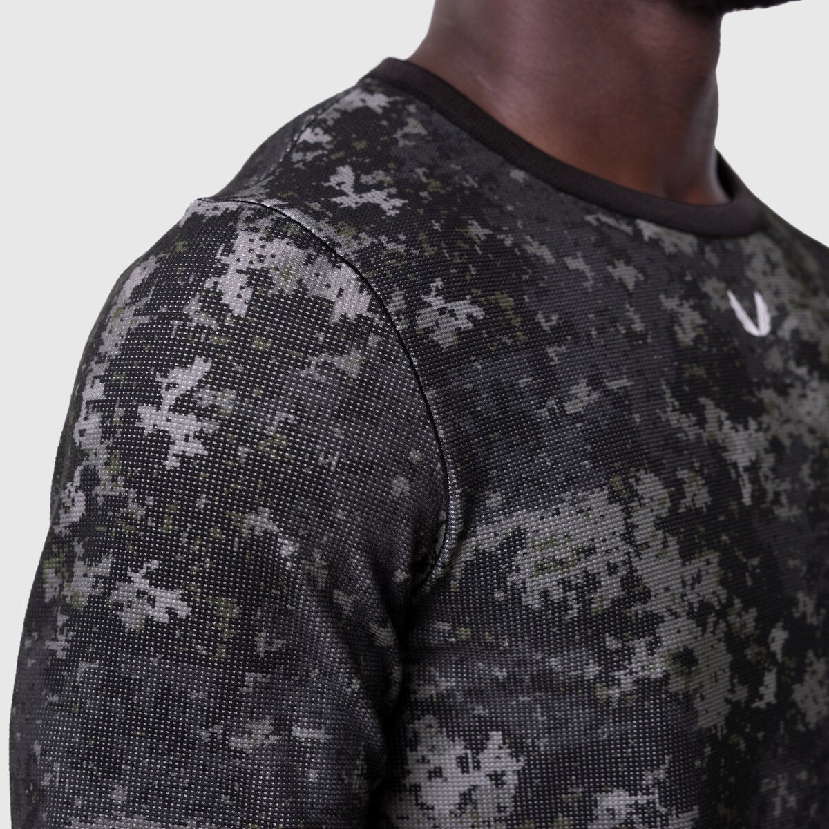 1112. Waffle Knit Longsleeve Pixel Camo | ASRV Online