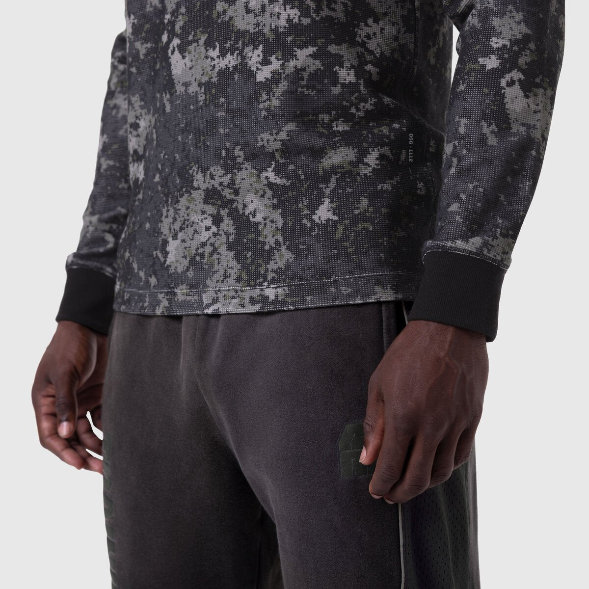 1112. Waffle Knit Longsleeve Pixel Camo | ASRV Online