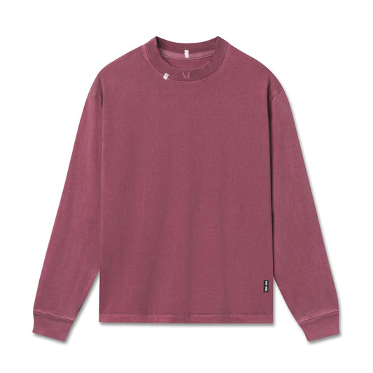 0851. Tech Essential™ Relaxed Long Sleeve Faded Crimson | ASRV Discount