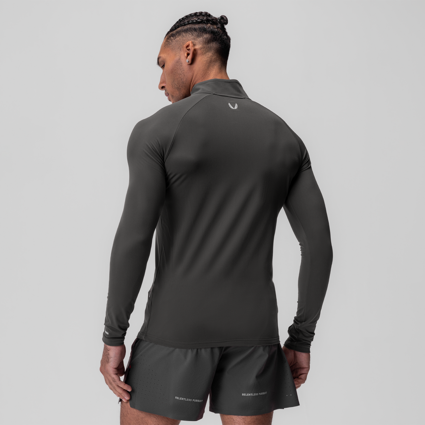 0906. Thermal Training Quarter Zip Space Grey "Cyber" | ASRV US