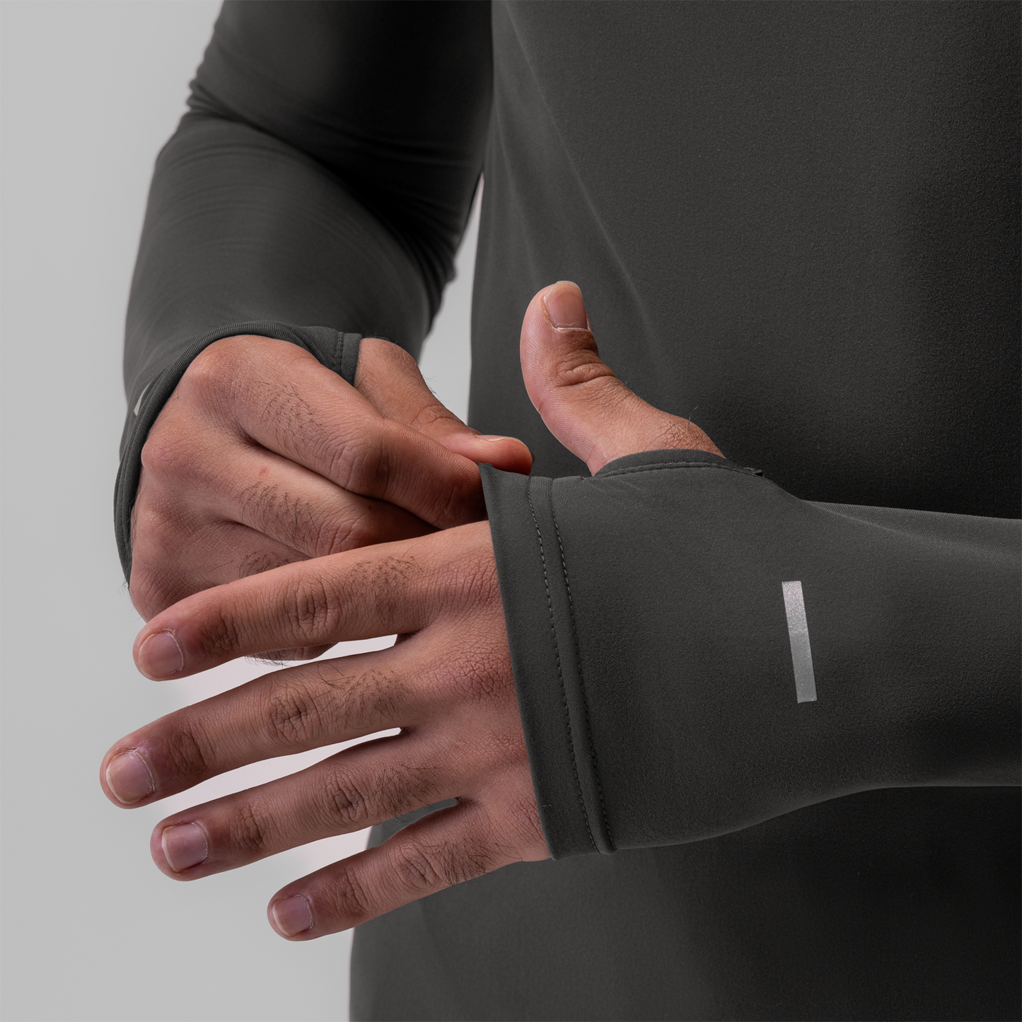 0906. Thermal Training Quarter Zip Space Grey "Cyber" | ASRV US