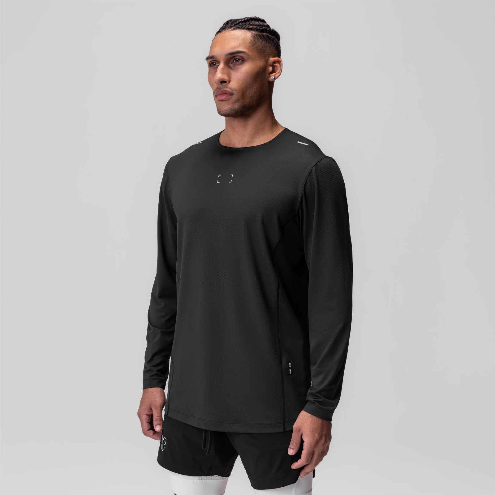 0907. AeroSilver® Training Long Sleeve Black "Space Bracket" | ASRV sale