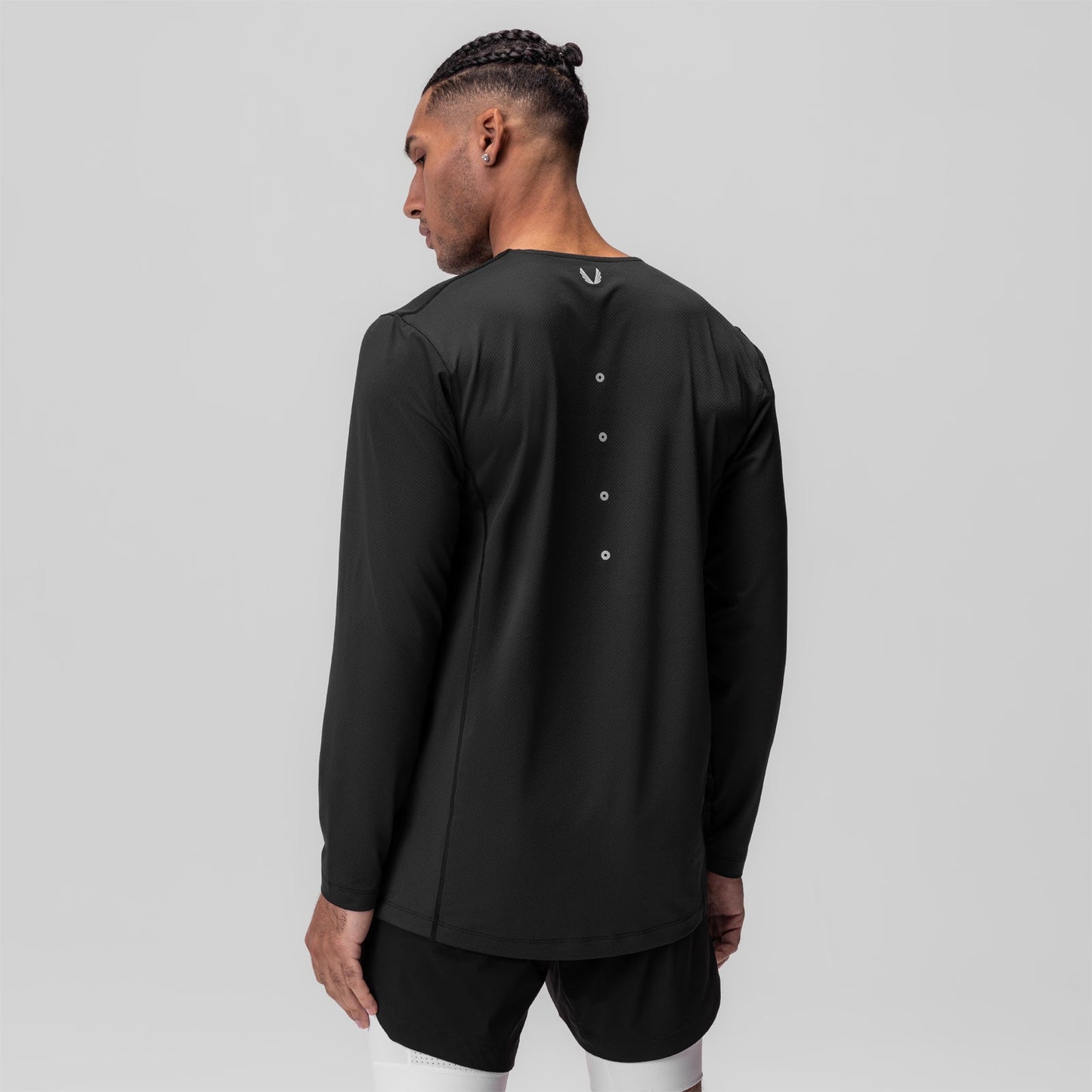 0907. AeroSilver® Training Long Sleeve Black "Space Bracket" | ASRV sale