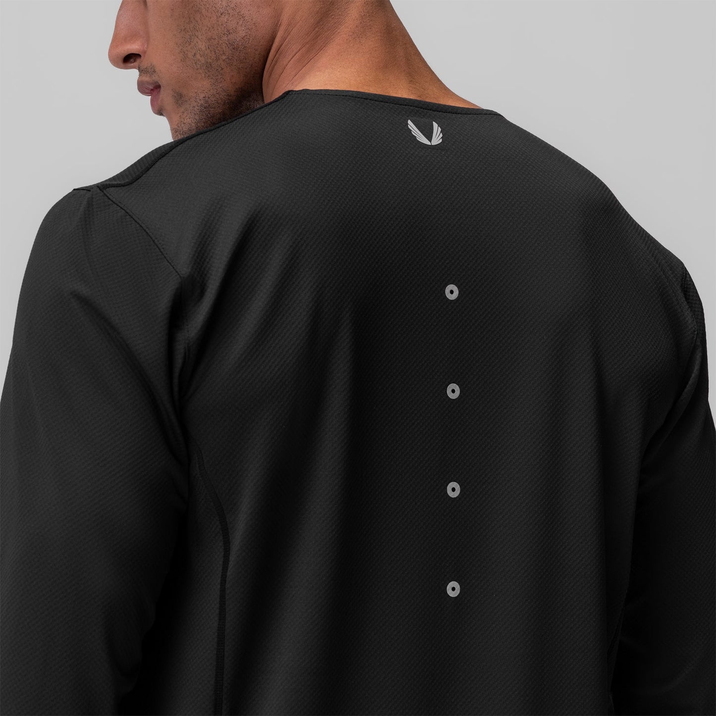 0907. AeroSilver® Training Long Sleeve Black "Space Bracket" | ASRV sale