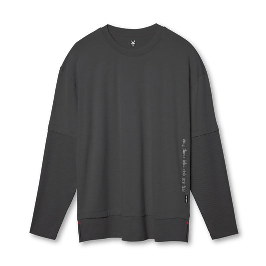 0842. 3D-Lite® 2.0 Layered Long Sleeve Space Grey "OTWR" | ASRV on sale