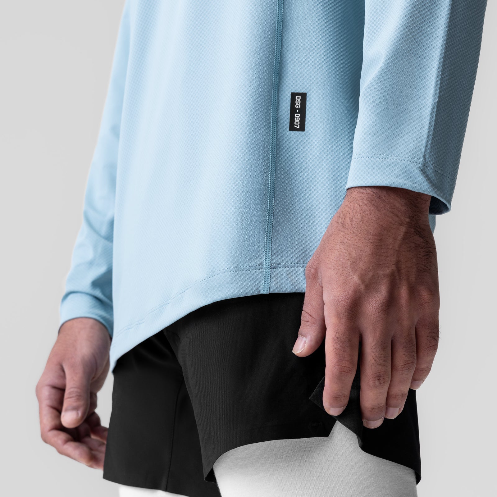 0907. AeroSilver® Training Long Sleeve Light Sky "Space Bracket" | ASRV for sale