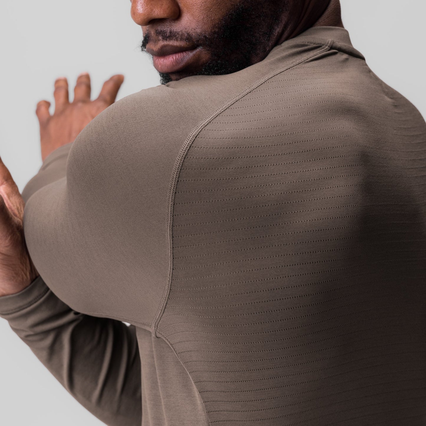 0832. 3D-Lite® 2.0 Fitted Long Sleeve Deep Taupe "OTWR" | ASRV discount
