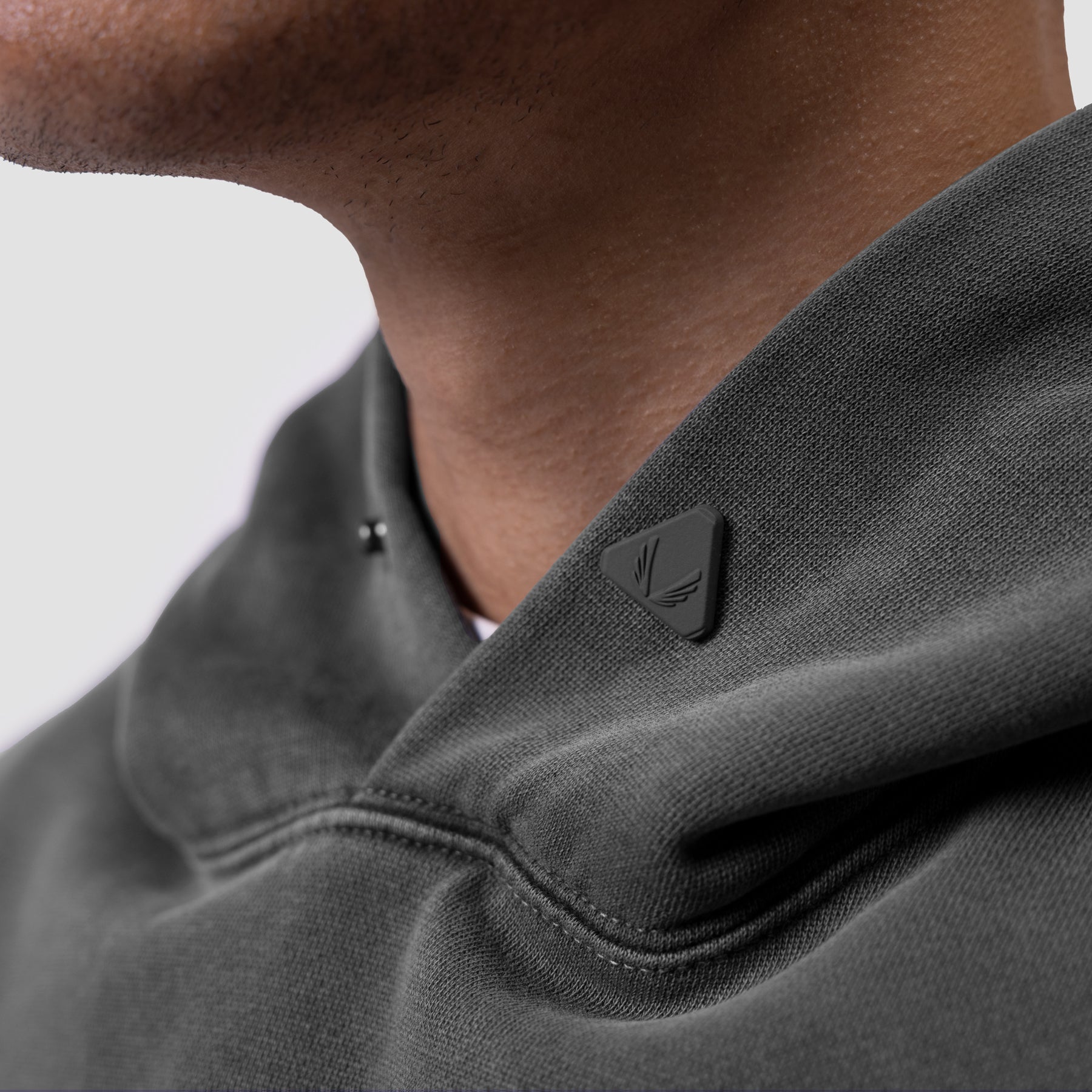 0920. Tech Essential™ Distressed Hoodie Faded Grey | ASRV US
