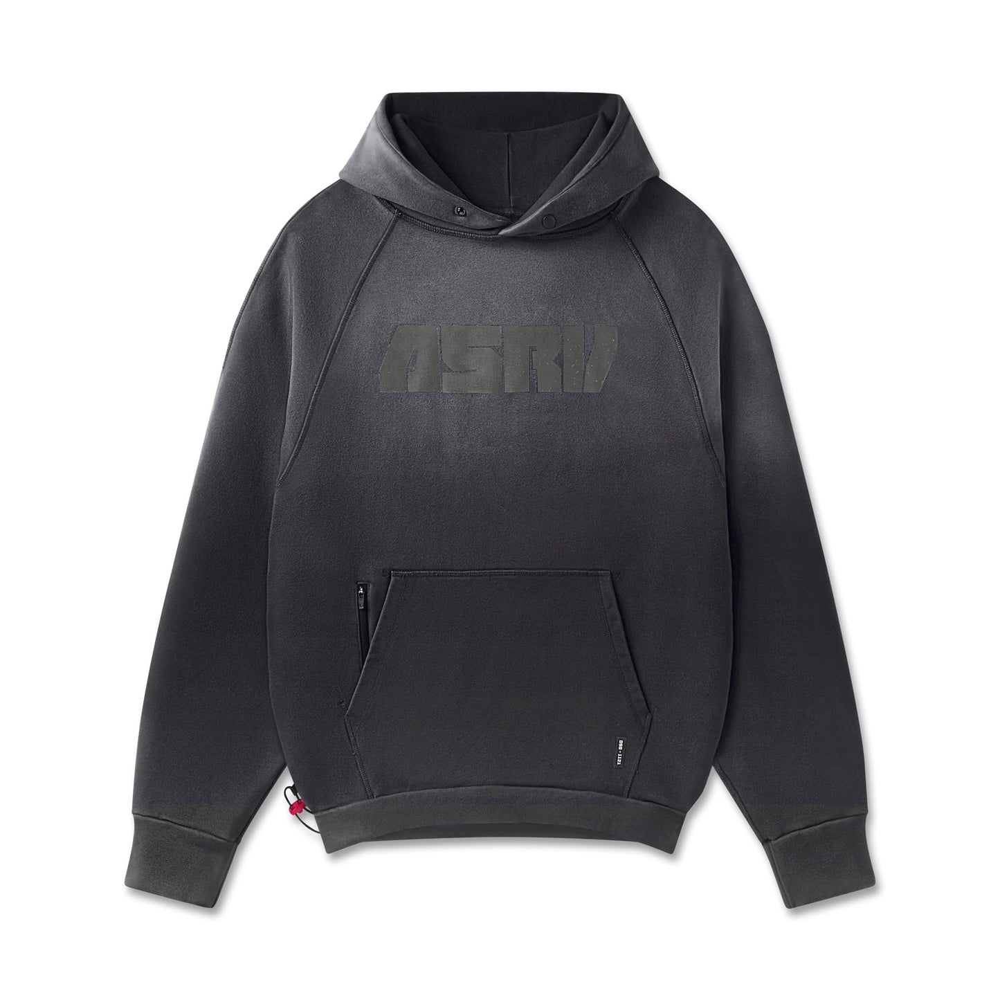 1121. Tech-Terry™ Training Hoodie Black Sun Fade "Blade" | ASRV Online