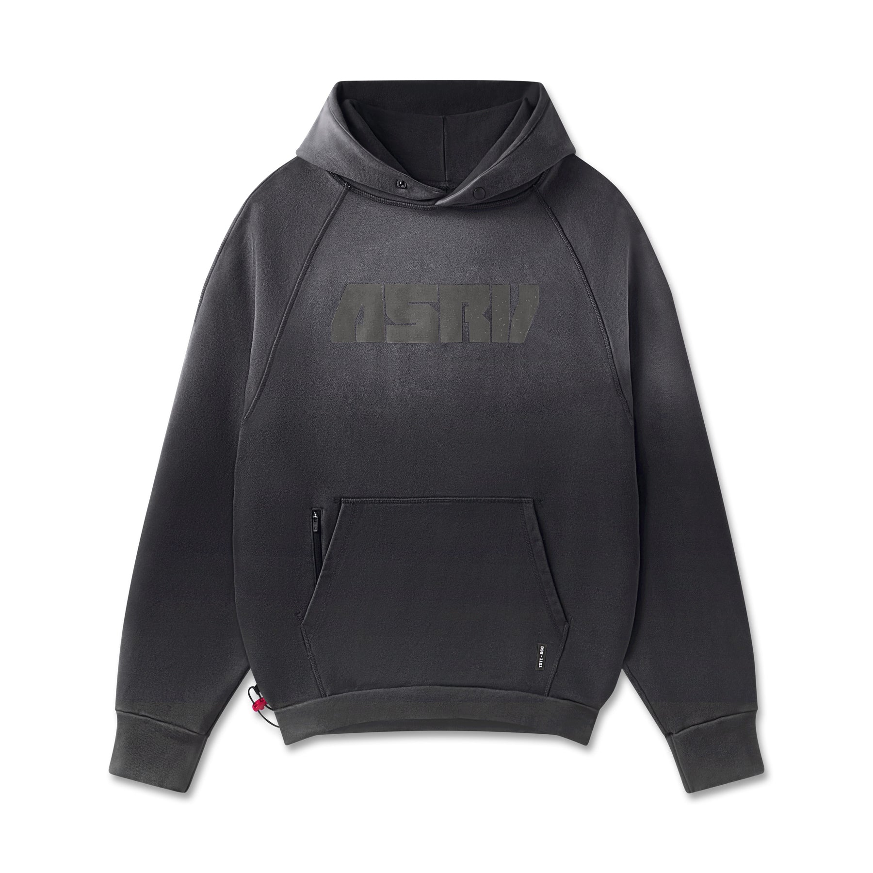 1121. Tech-Terry™ Training Hoodie Black Sun Fade "Blade" | ASRV Online