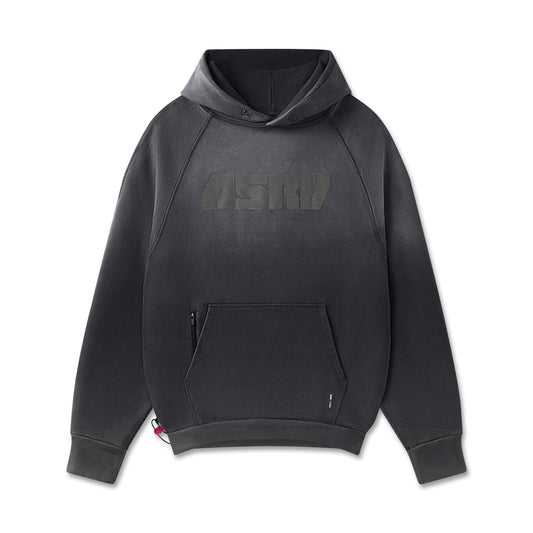 1121. Tech-Terry™ Training Hoodie Black Sun Fade "Blade" | ASRV Online