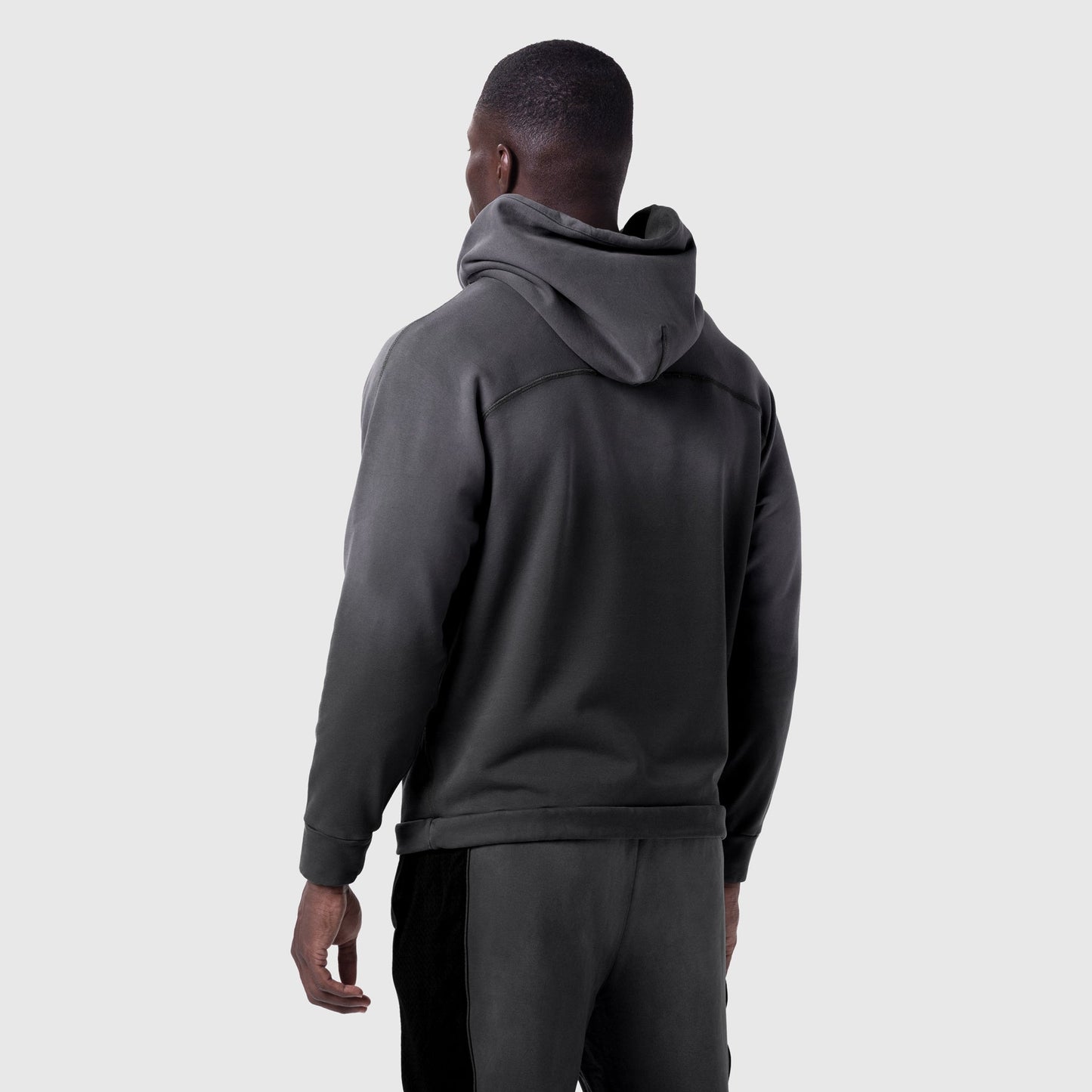 1121. Tech-Terry™ Training Hoodie Black Sun Fade "Blade" | ASRV Online