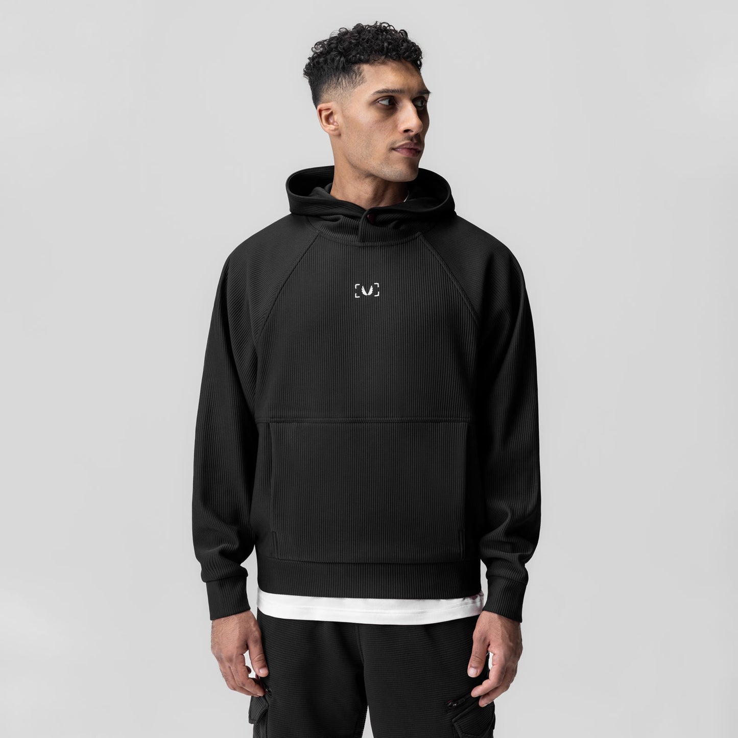 1019. Deltapeak® Oversized Hoodie Black | ASRV US