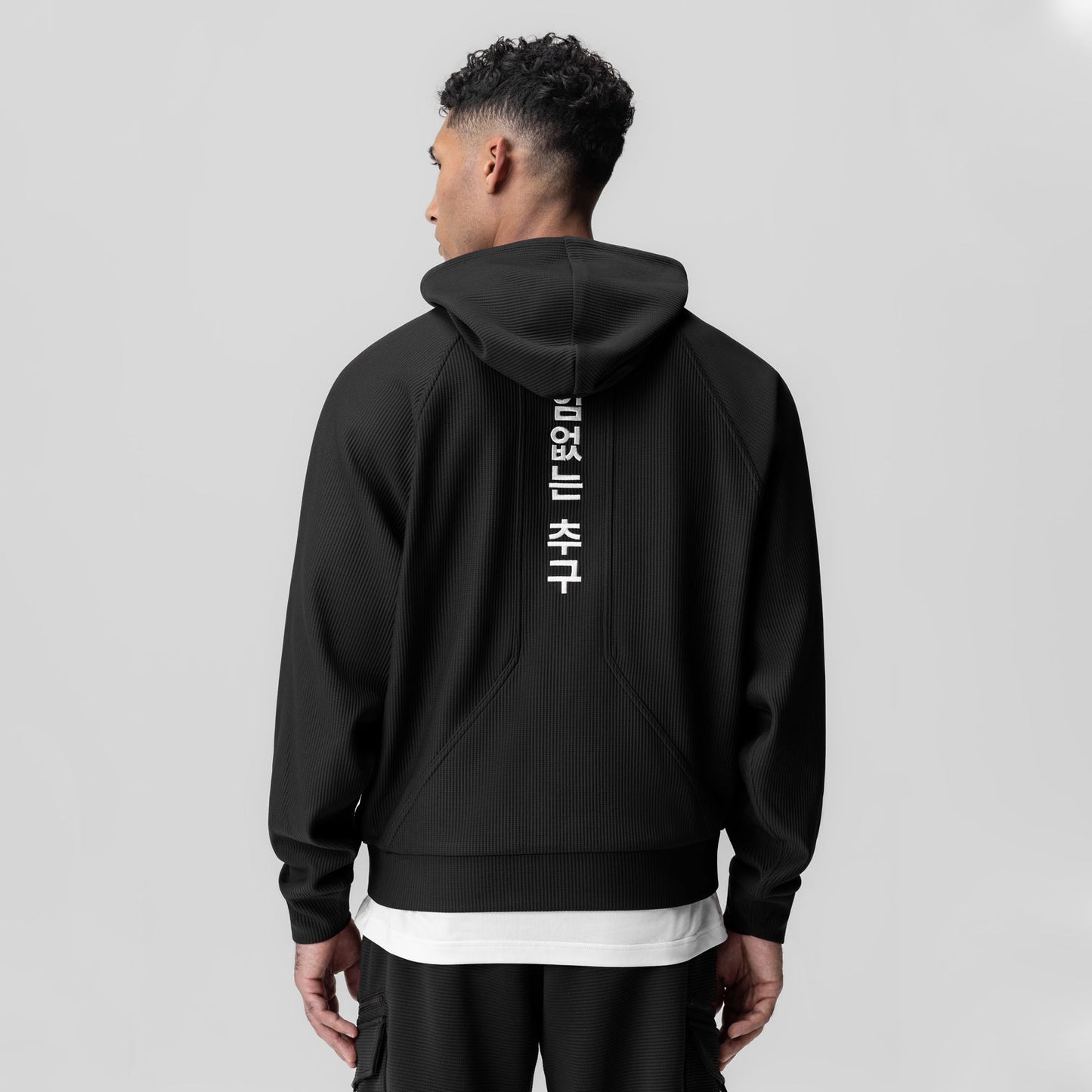 1019. Deltapeak® Oversized Hoodie Black | ASRV US