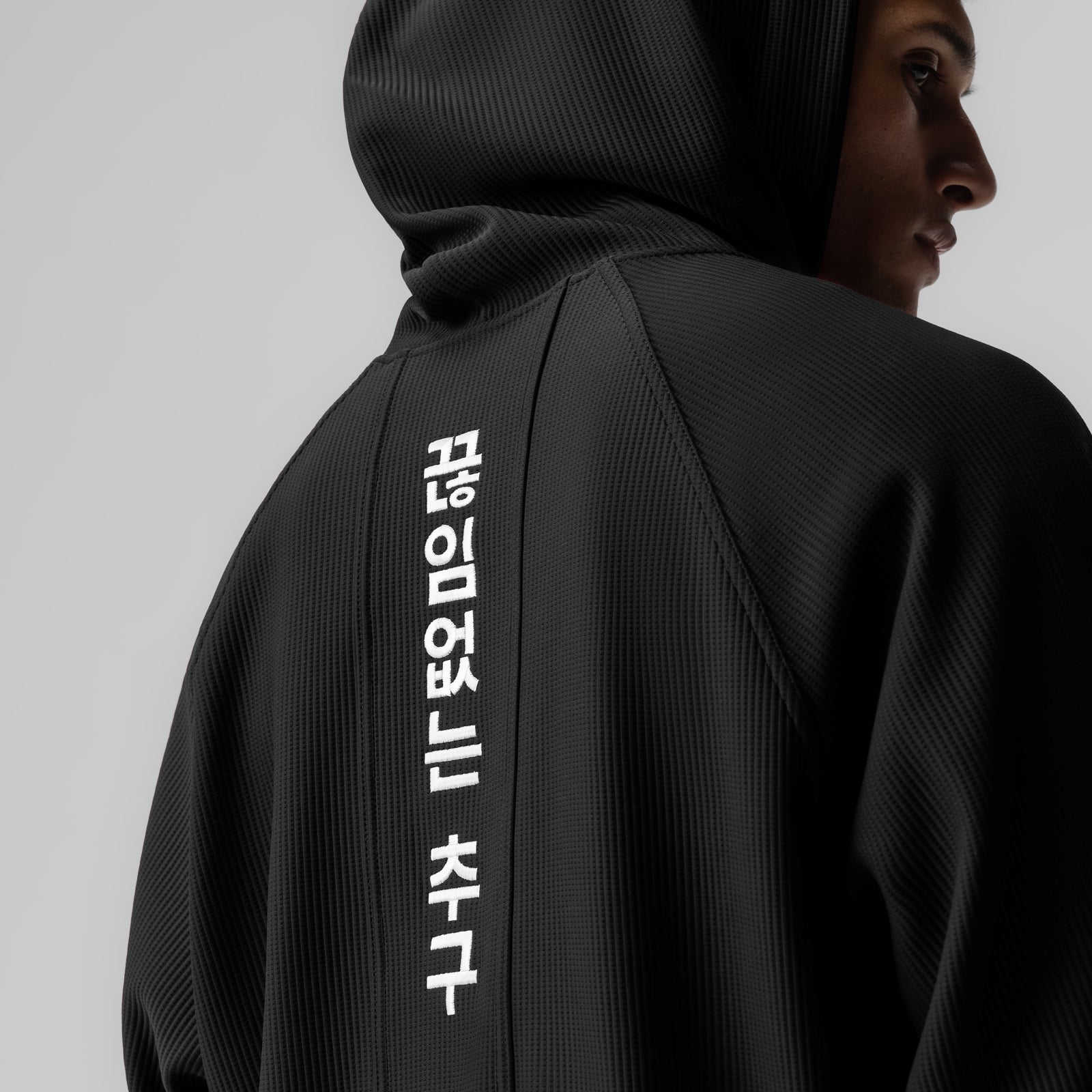1019. Deltapeak® Oversized Hoodie Black | ASRV US