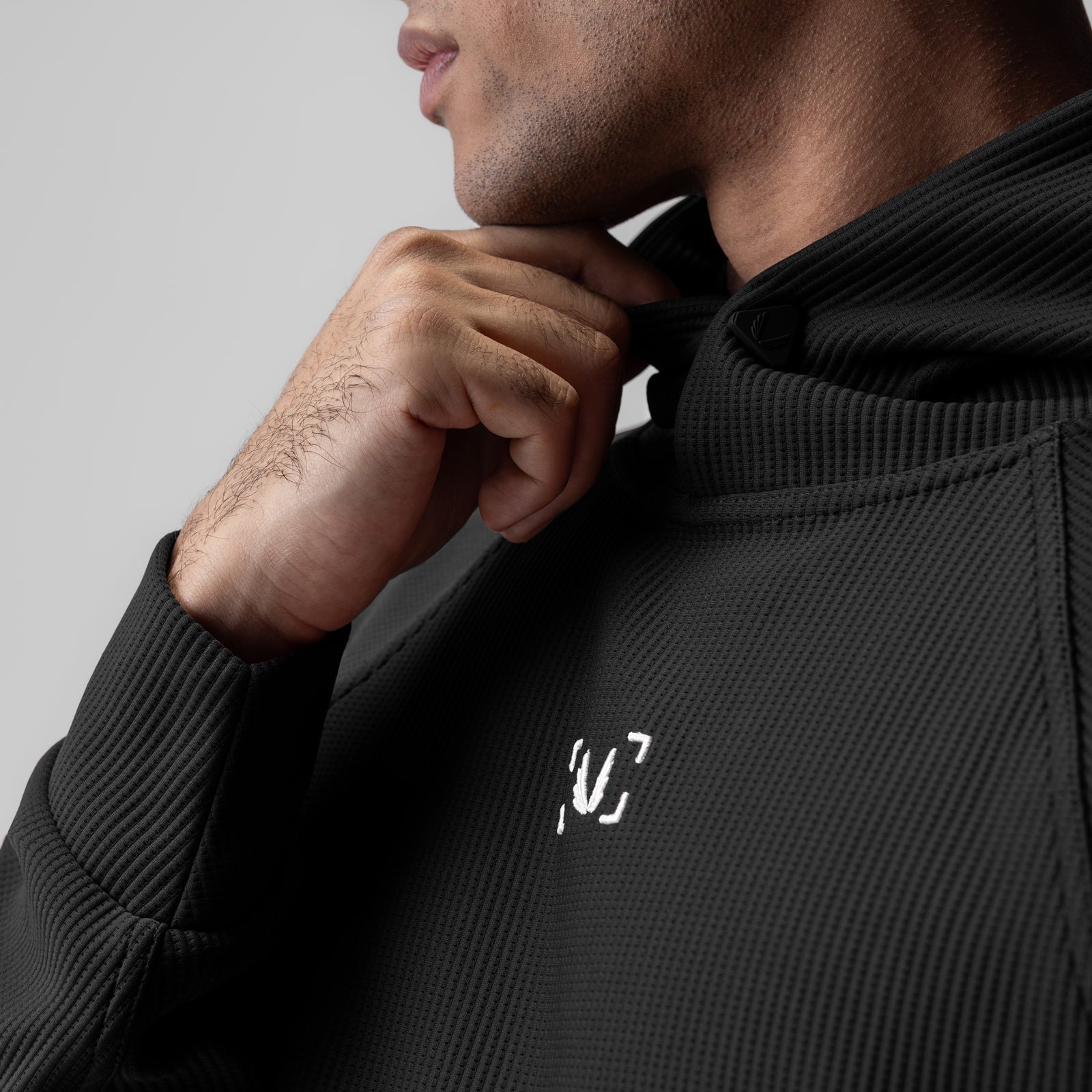 1019. Deltapeak® Oversized Hoodie Black | ASRV US