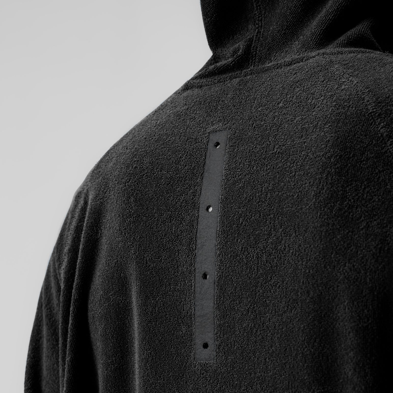 1054. Towel Terry Reversible Hoodie Black | ASRV Online