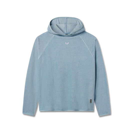 1054. Towel Terry Reversible Hoodie Light Sky | ASRV for sale