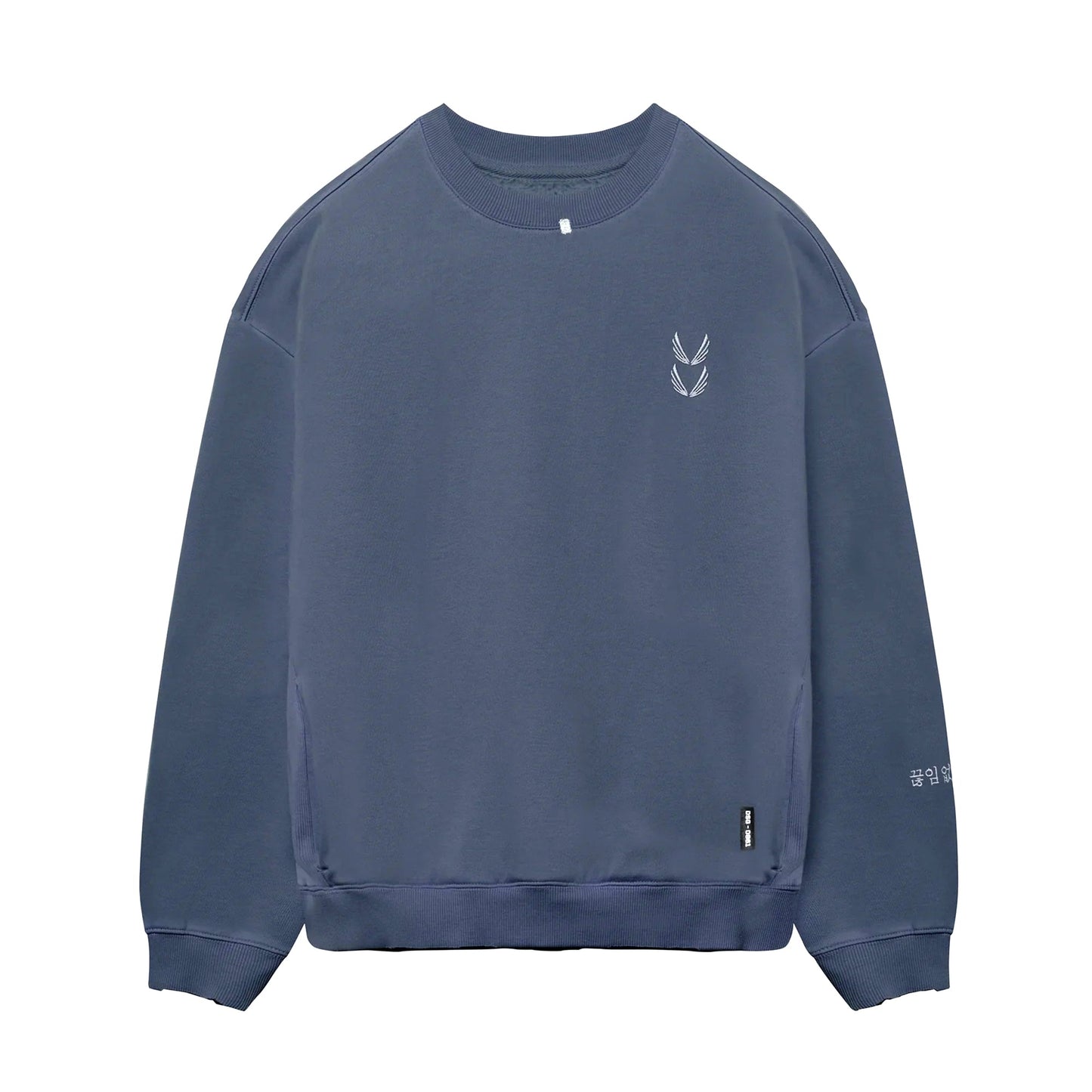 0861. Tech Essential™ Distressed Crewneck Faded Navy | ASRV discount