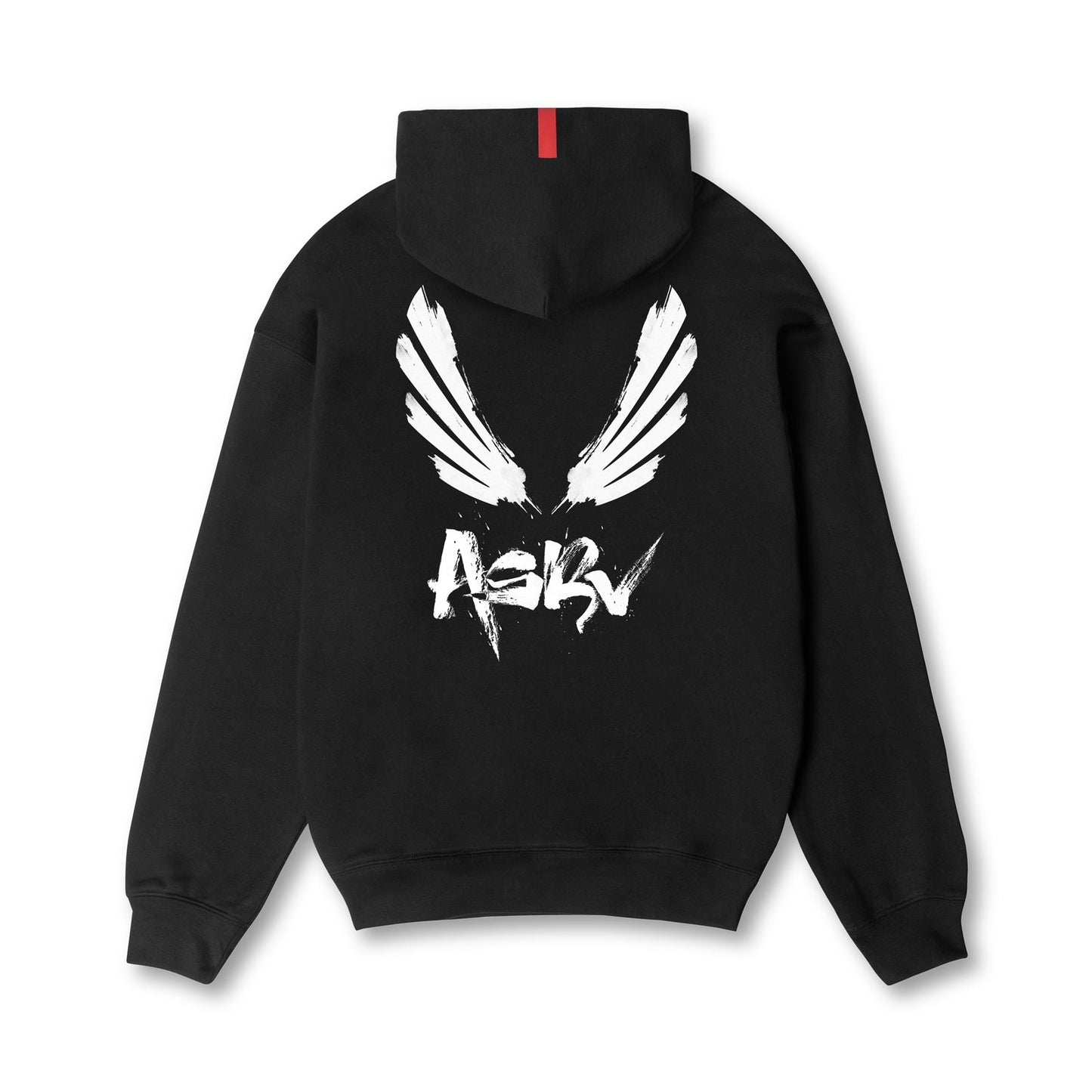0874. Tech-Terry™ Zip Pocket Hoodie Black "Brush Wings/ASRV" | ASRV Discount