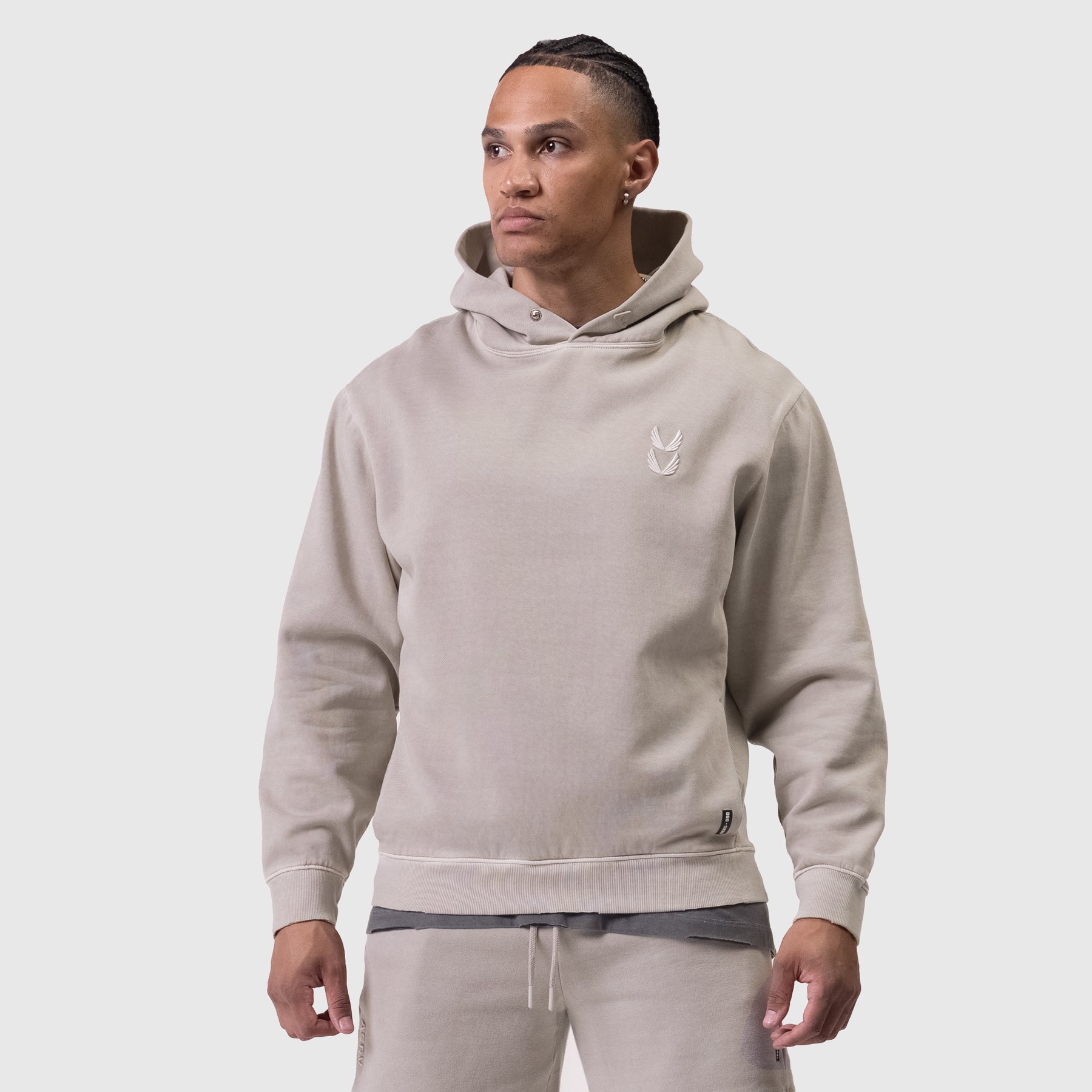 0920. Tech Essential™ Distressed Hoodie Faded Chai | ASRV Discount