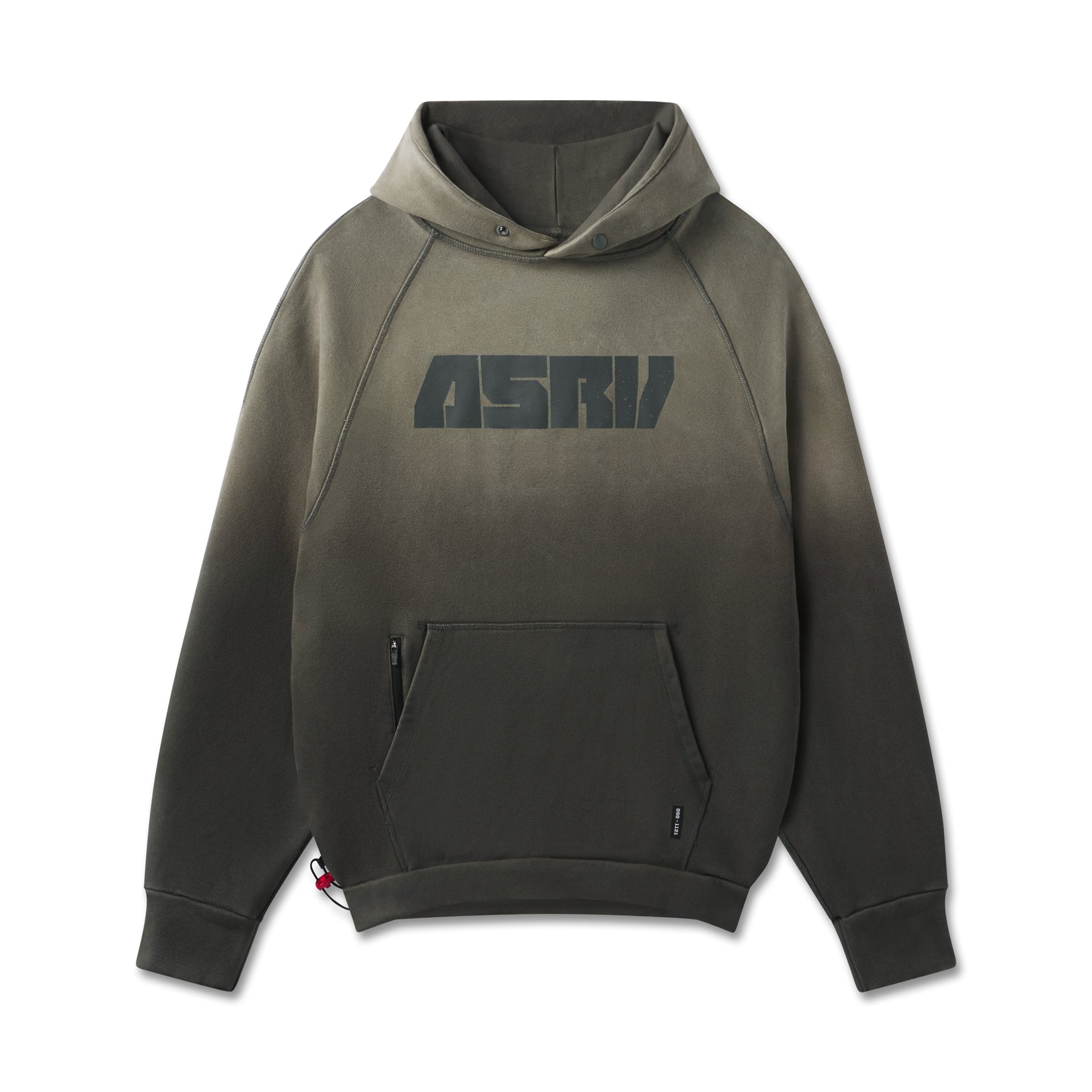 1121. Tech-Terry™ Training Hoodie Olive Sun Fade "Blade" | ASRV US