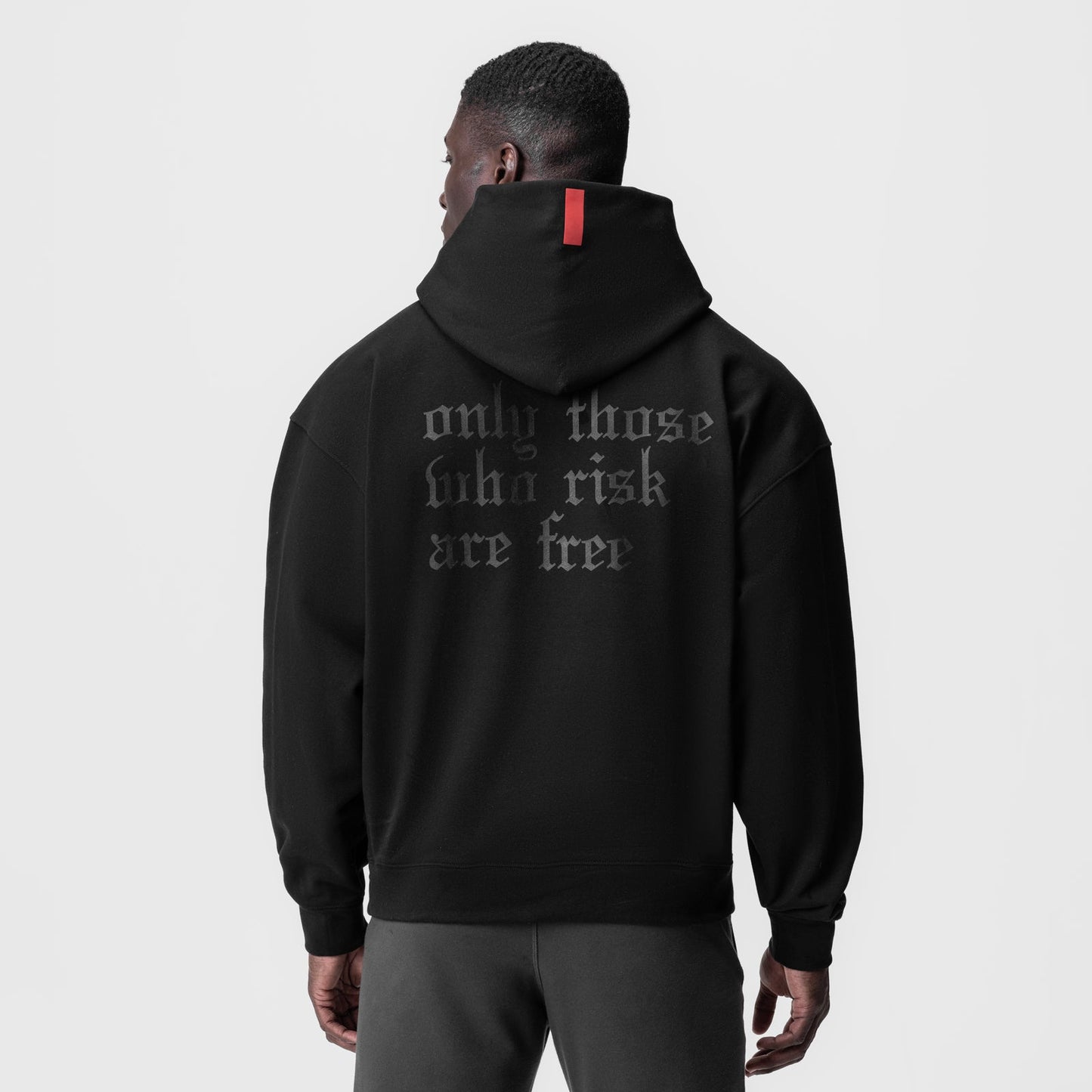 0874. Tech-Terry™ Zip Pocket Hoodie Black/Black "OTWR" | ASRV for sale