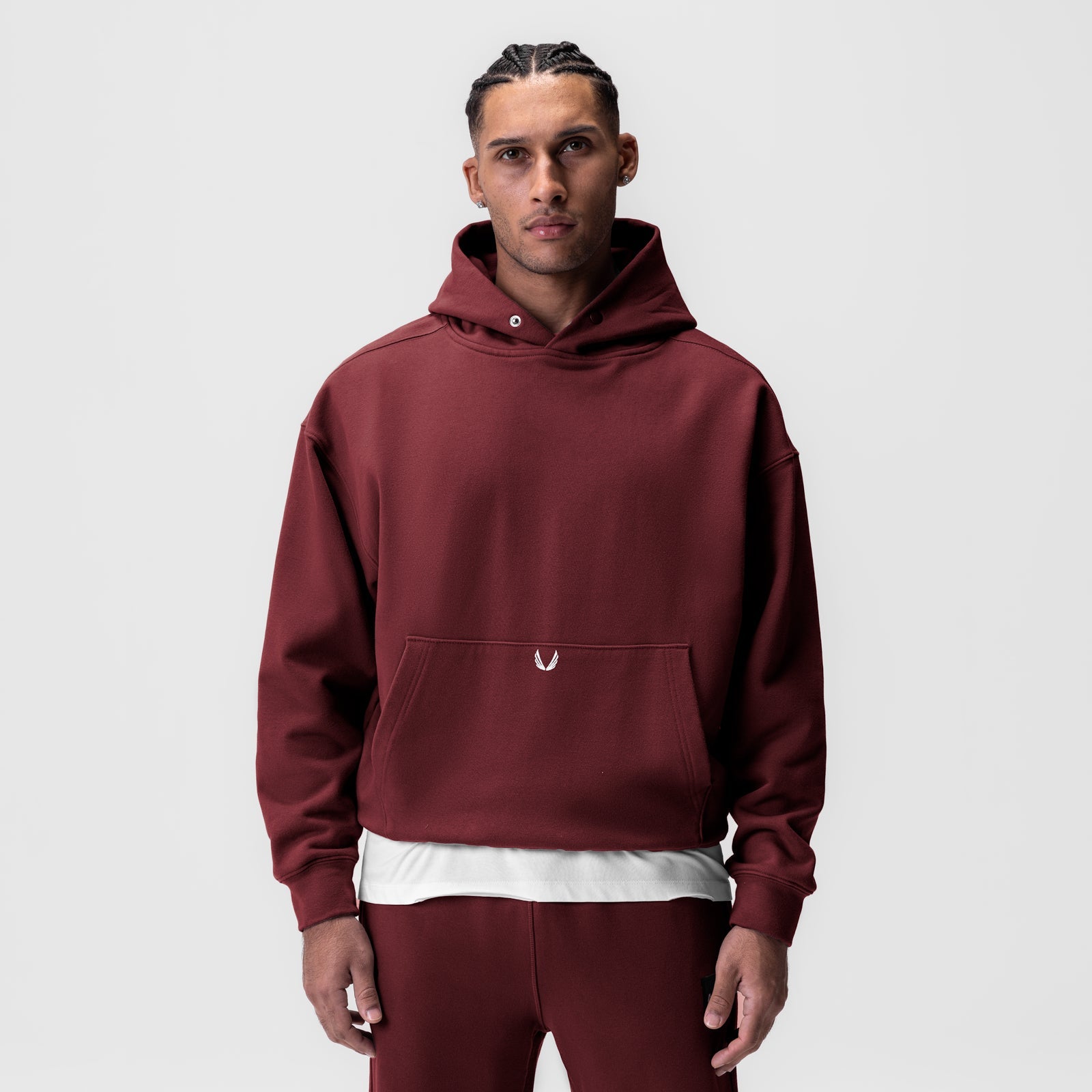 0648. Tech-Terry™ Hoodie Crimson | ASRV Online