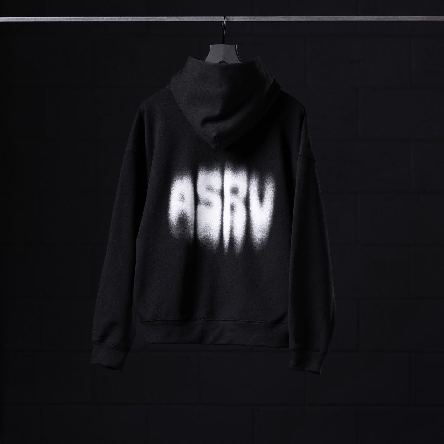 0874. Tech-Terry™ Zip Pocket Hoodie Black "Motion Blur" | ASRV sale