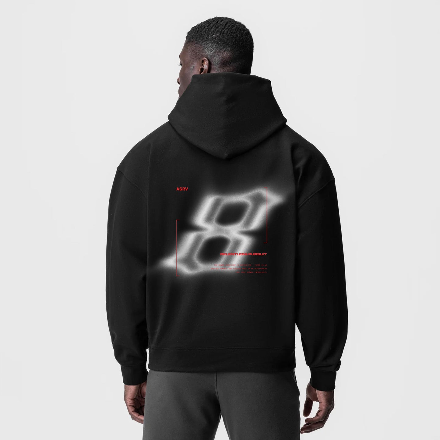 0874. Tech-Terry™ Zip Pocket Hoodie Black "Infinite Mindset" | ASRV on sale