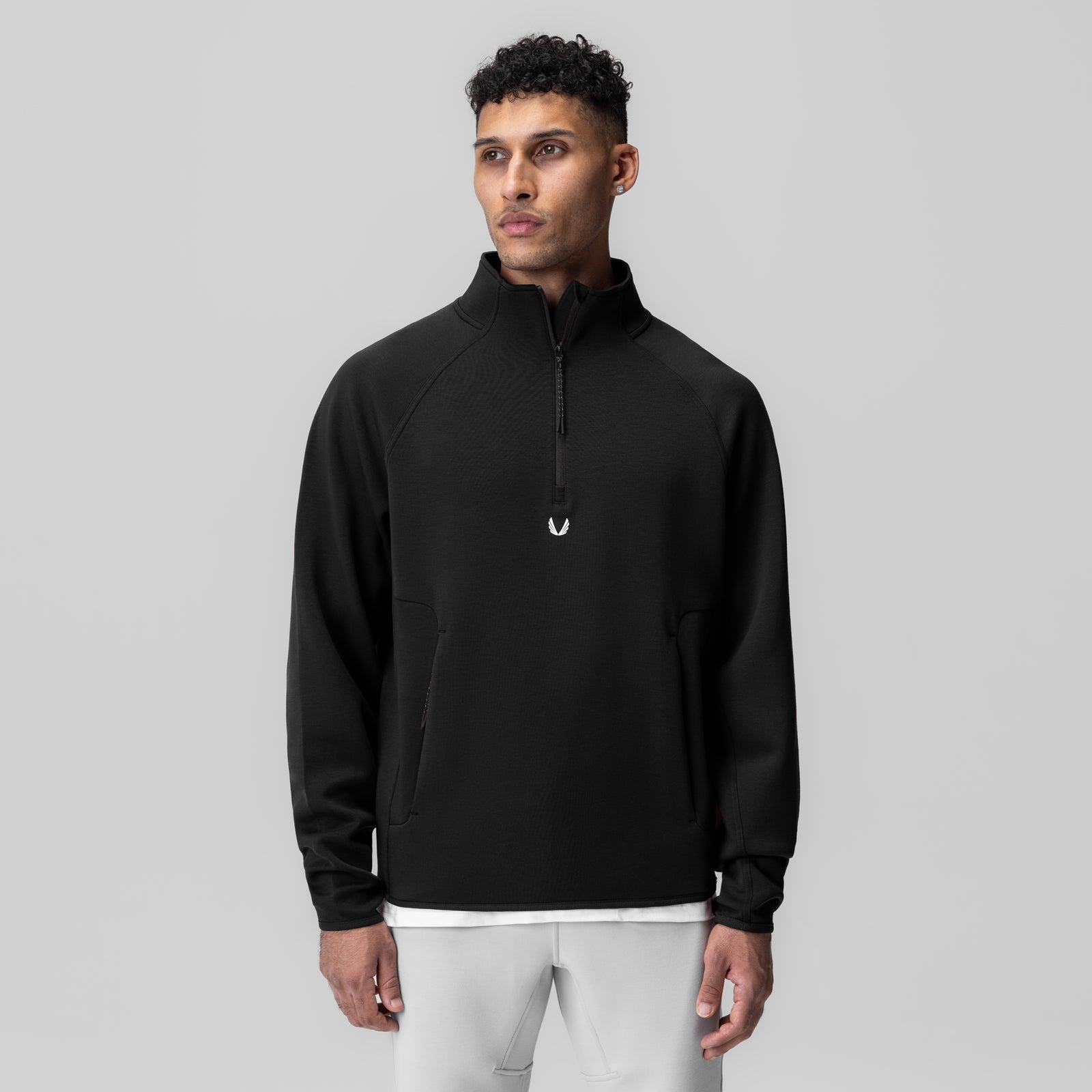 1021. Dri-Core™ Quarter Zip Black | ASRV US