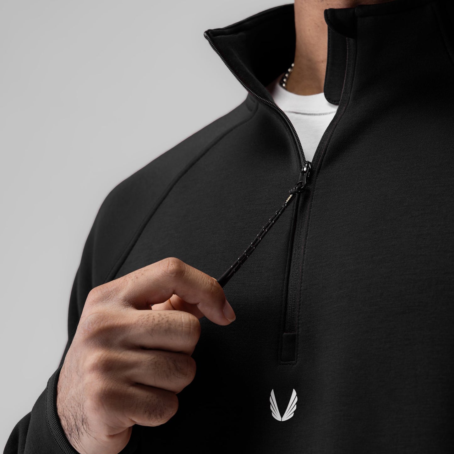 1021. Dri-Core™ Quarter Zip Black | ASRV US