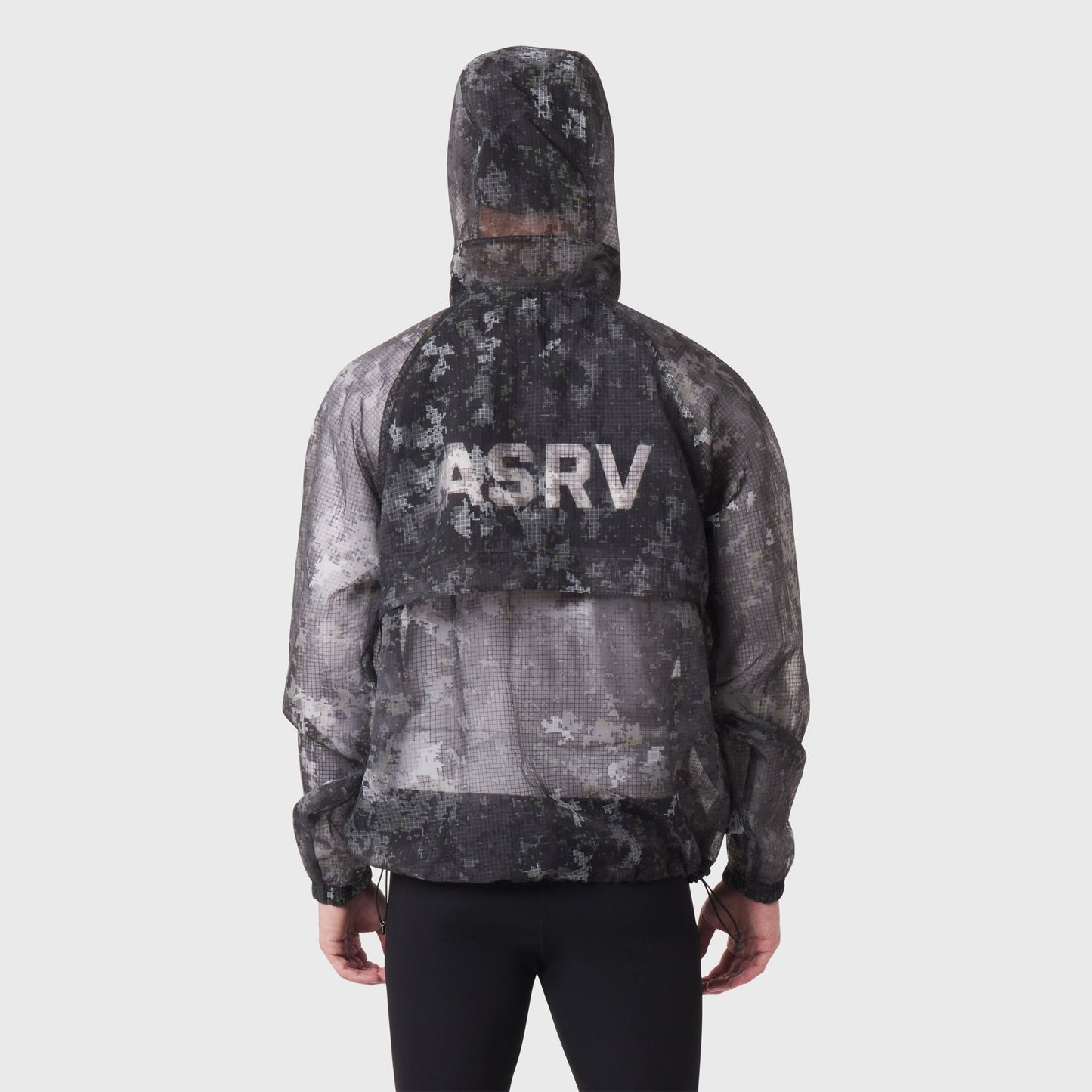 1162. Weather-Ready Transparent Ripstop Shell Jacket Pixel Camo | ASRV sale
