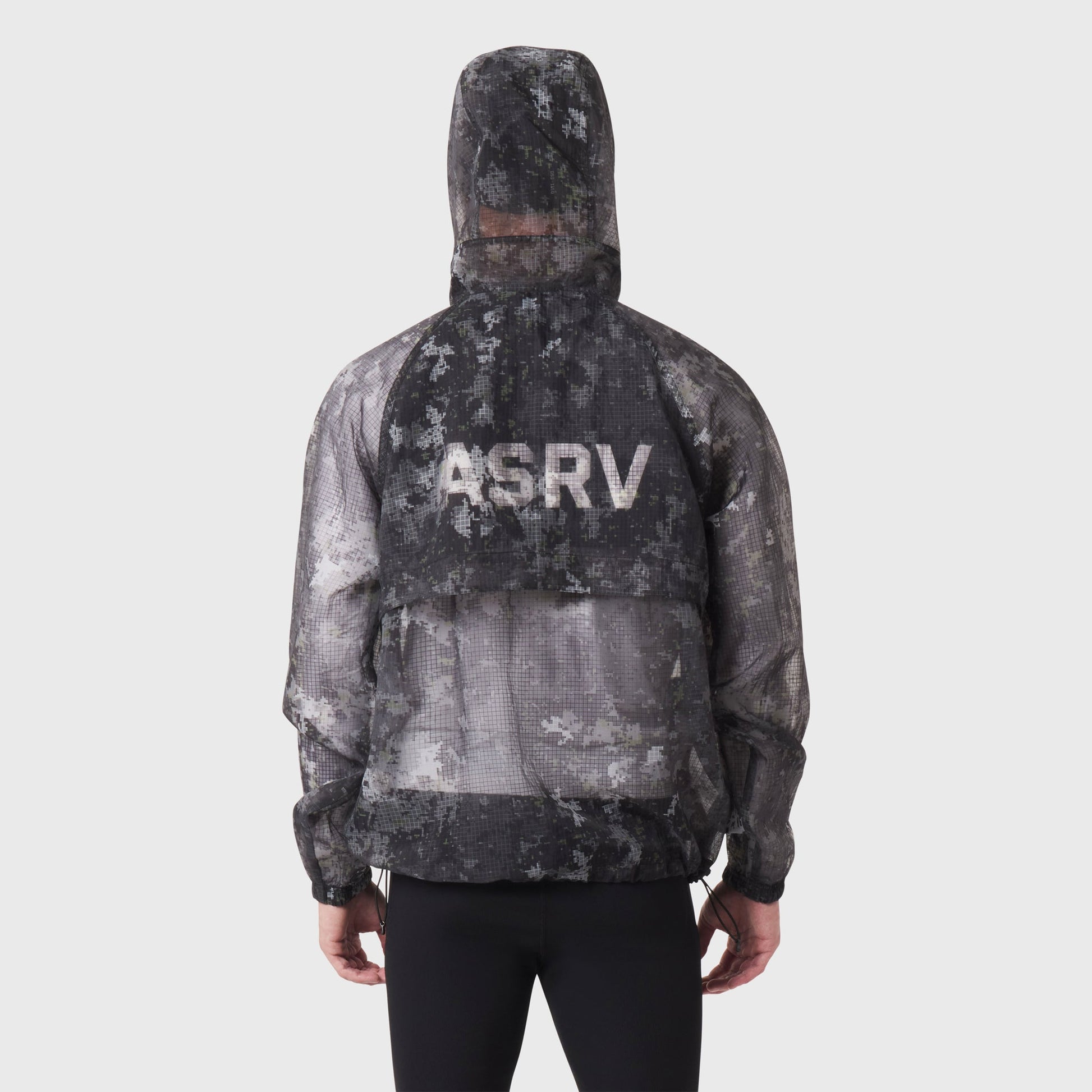 1162. Weather-Ready Transparent Ripstop Shell Jacket Pixel Camo | ASRV sale