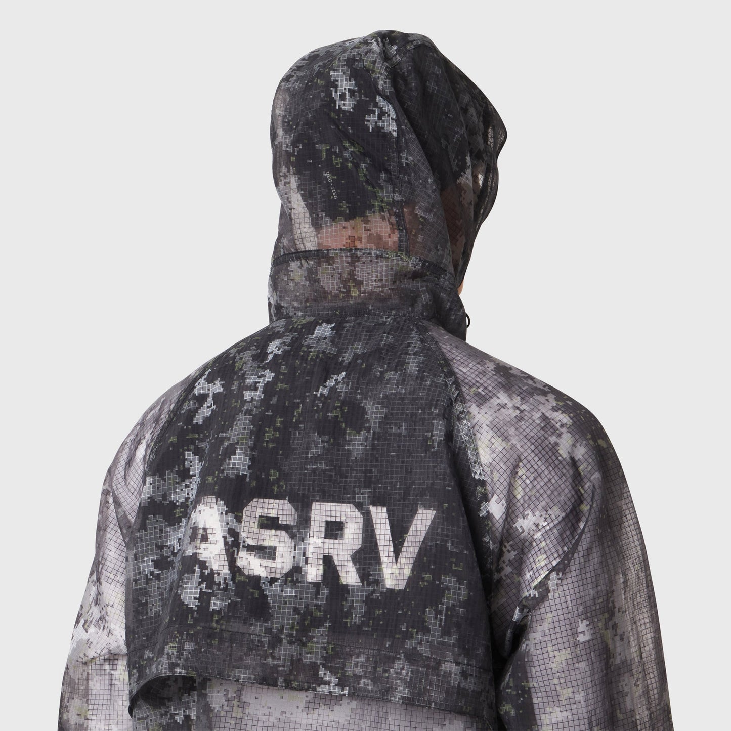 1162. Weather-Ready Transparent Ripstop Shell Jacket Pixel Camo | ASRV sale