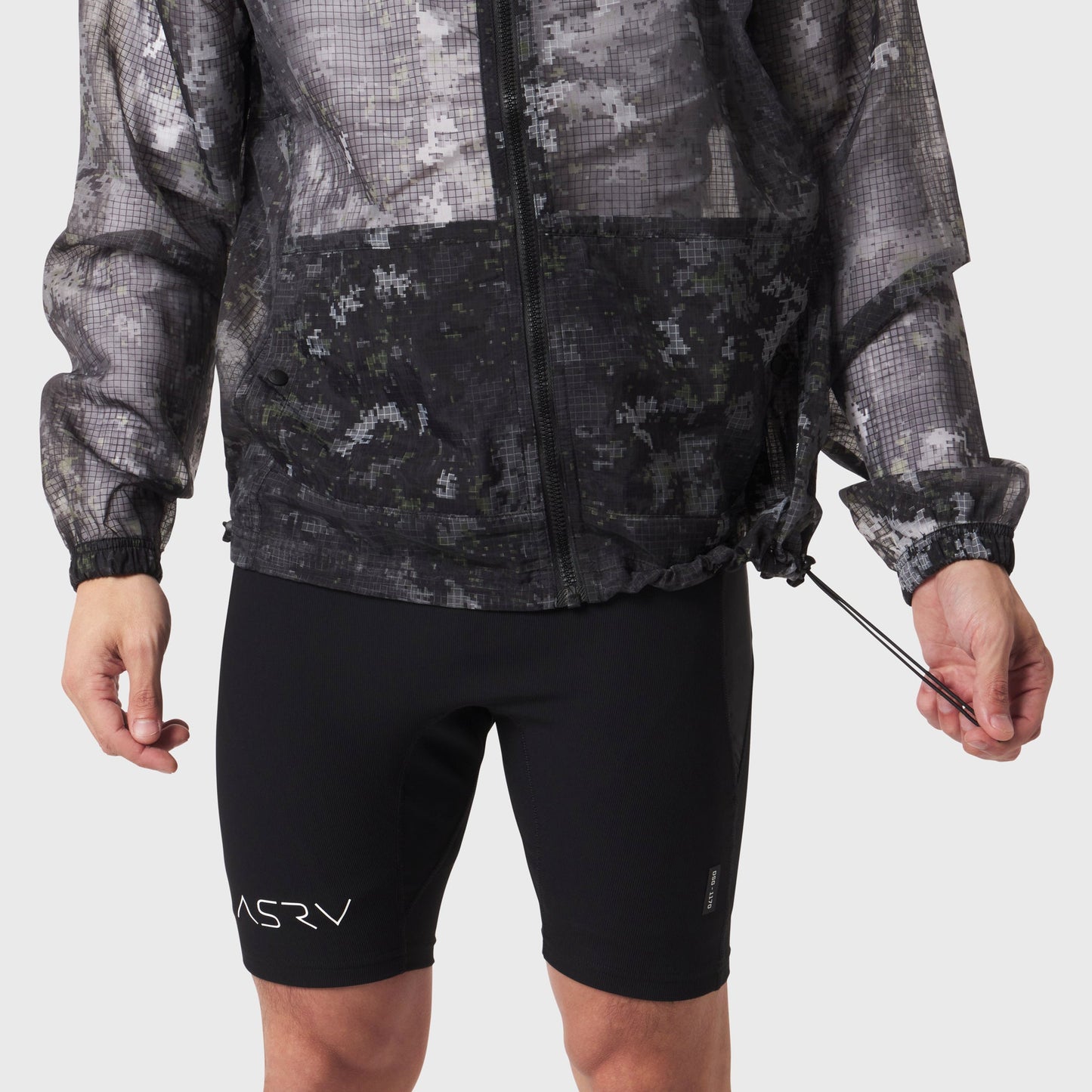 1162. Weather-Ready Transparent Ripstop Shell Jacket Pixel Camo | ASRV sale