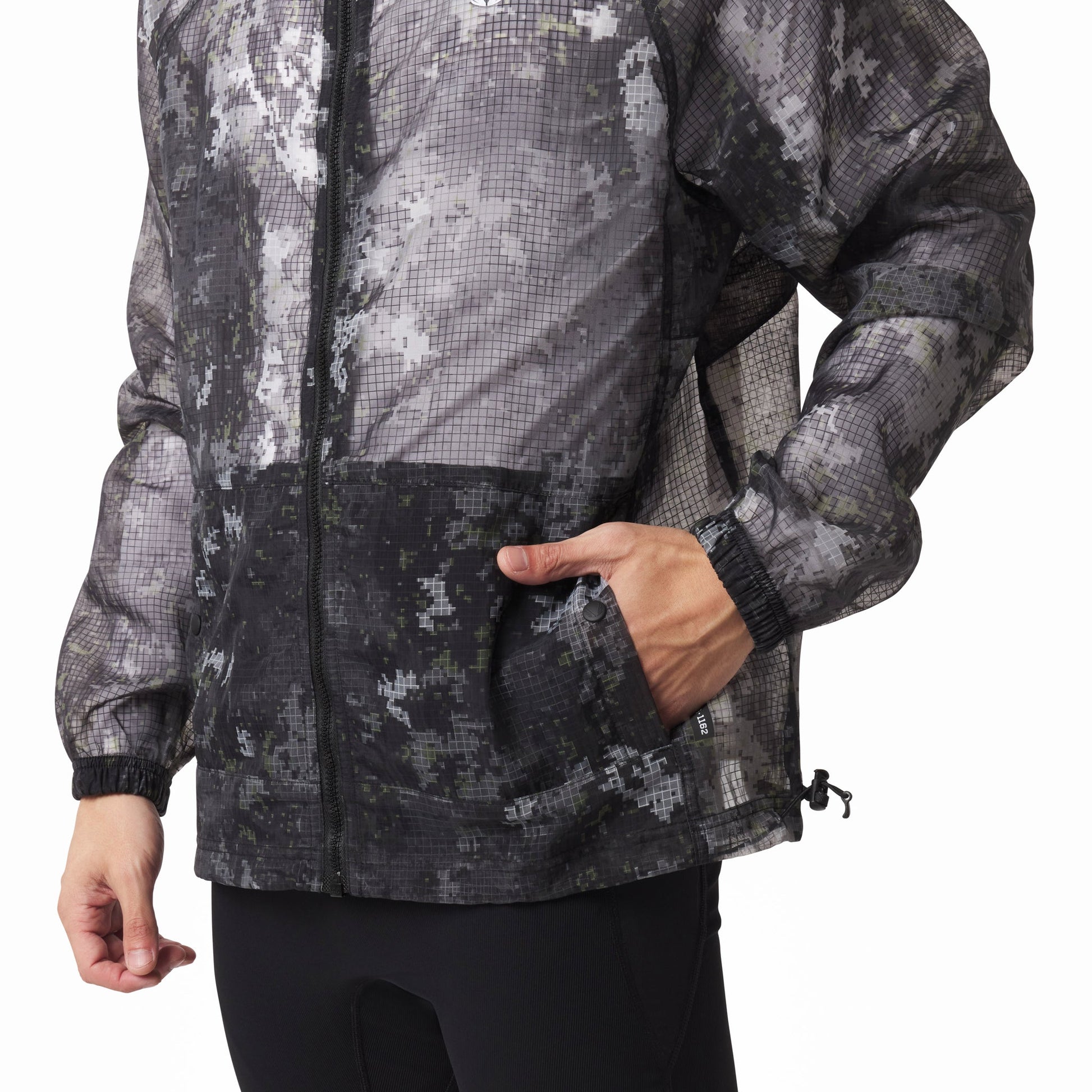 1162. Weather-Ready Transparent Ripstop Shell Jacket Pixel Camo | ASRV sale