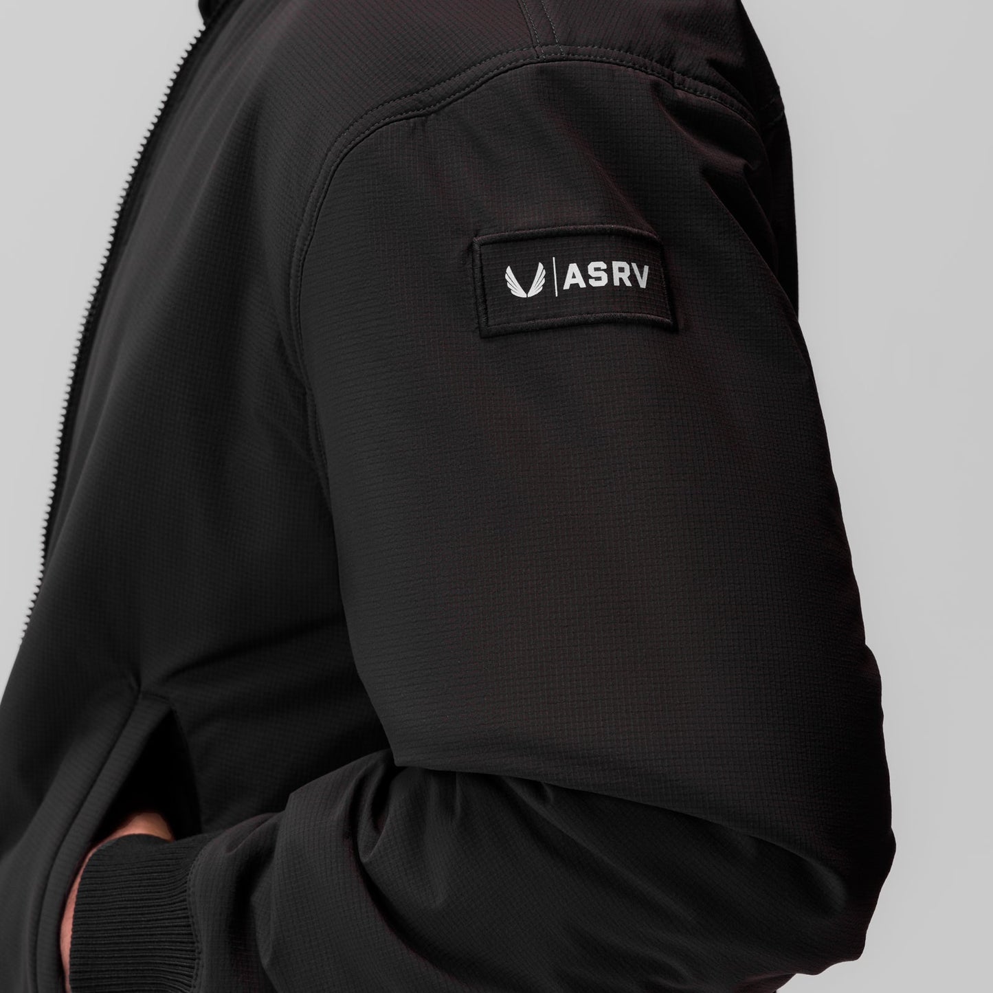 0858. Ripstop Insulated Bomber Jacket Black | ASRV discount