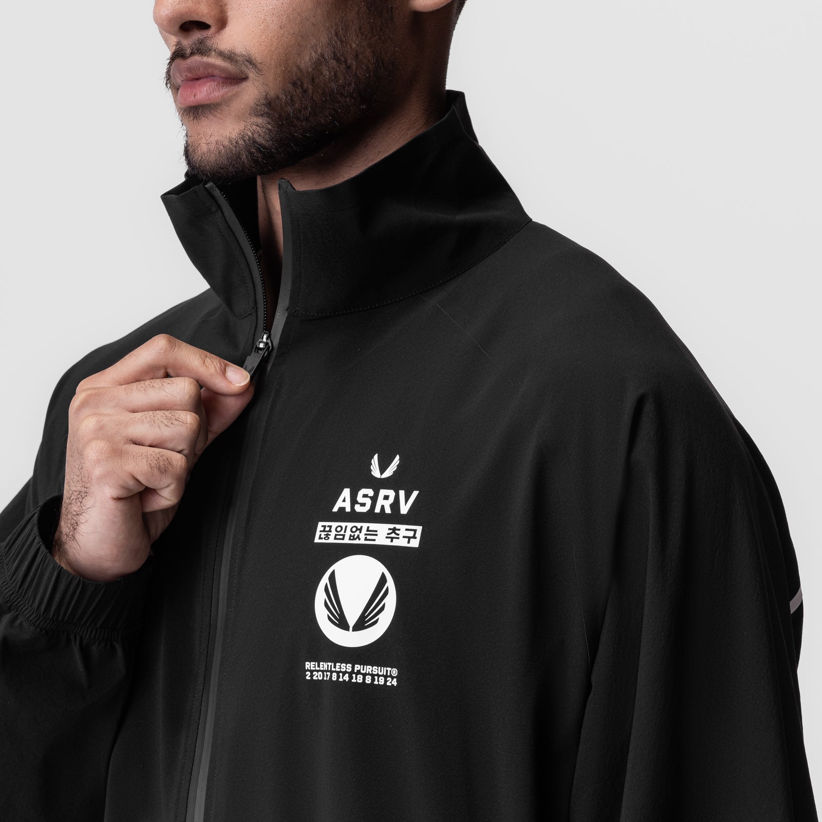 0950. Aerotex™ Track Jacket Black/White | ASRV Online