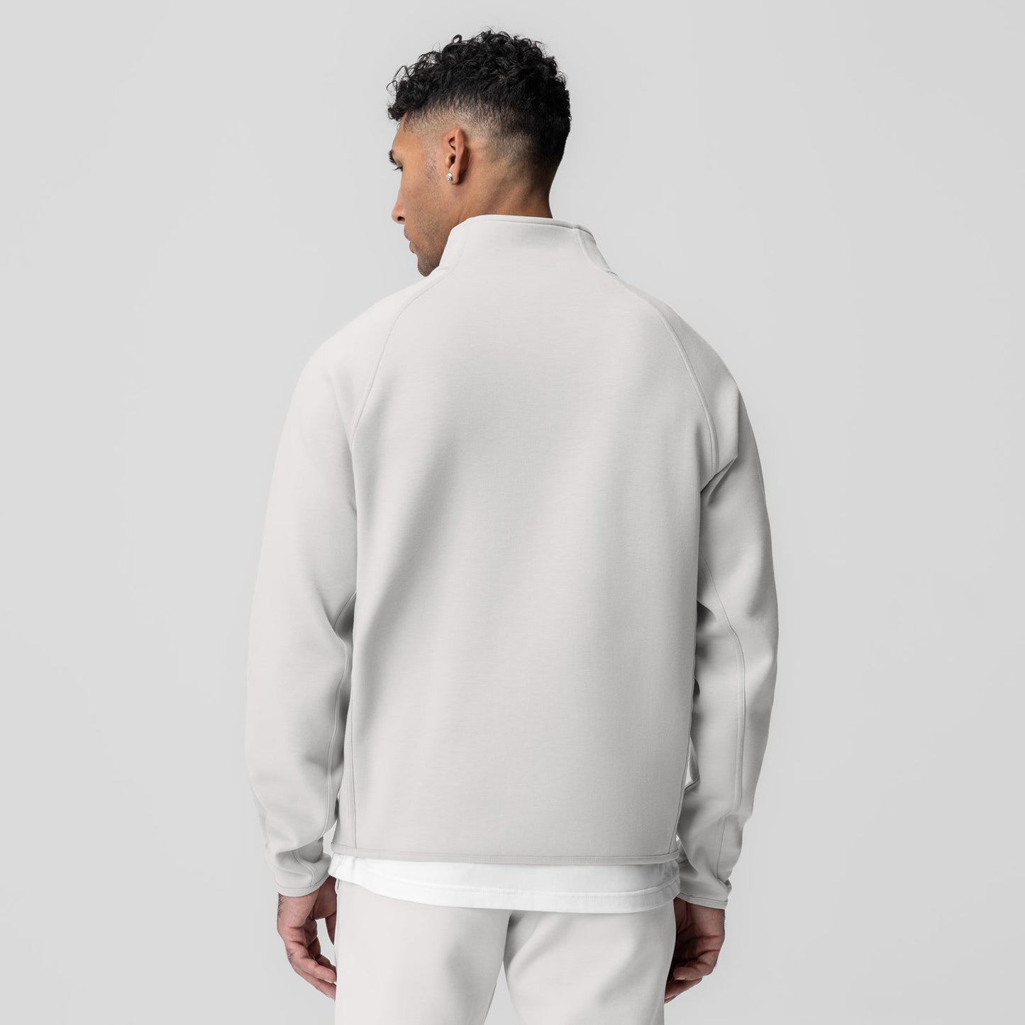 1021. Dri-Core™ Quarter Zip Light Grey | ASRV Discount