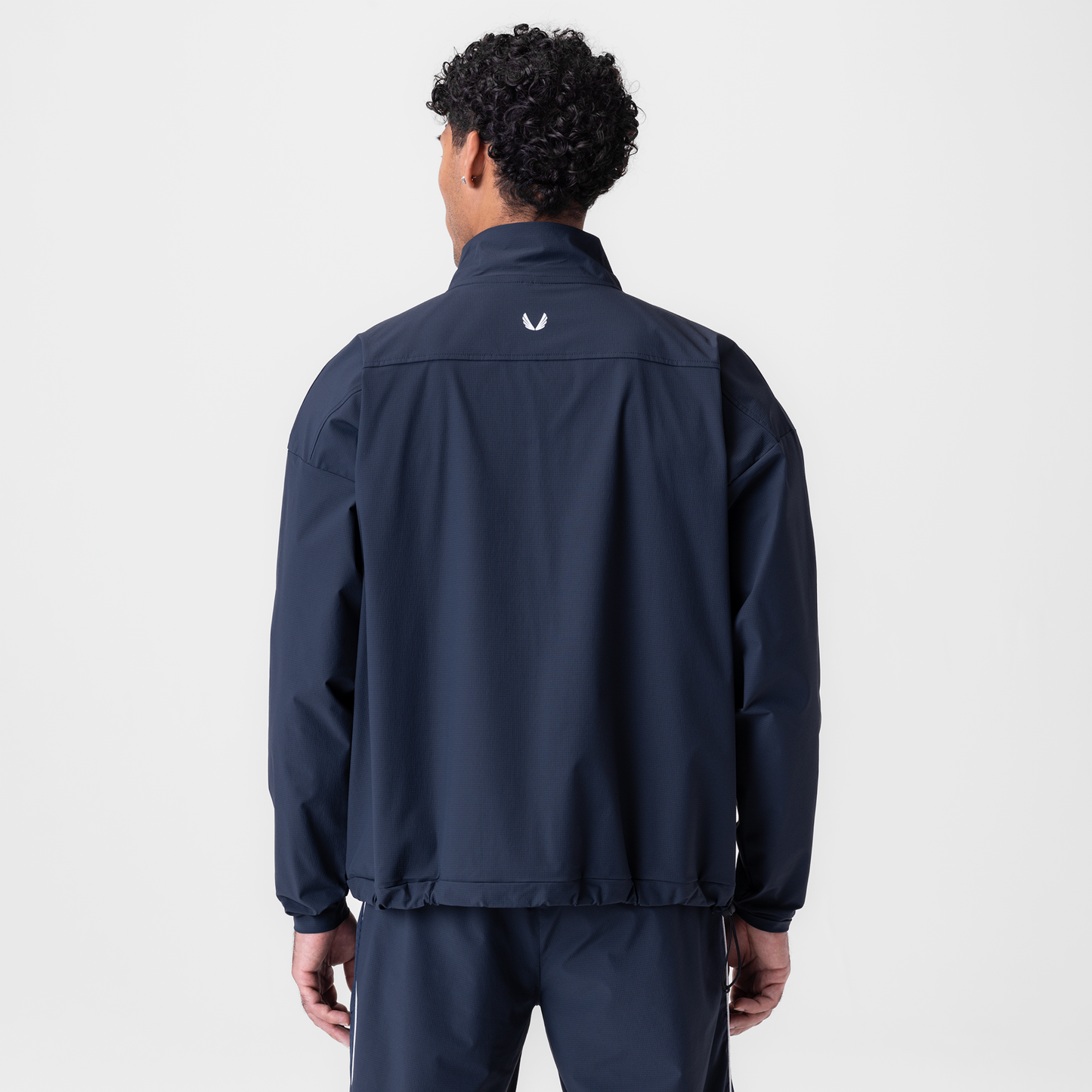 0970. Ripstop Quarter Zip Jacket Navy | ASRV on sale